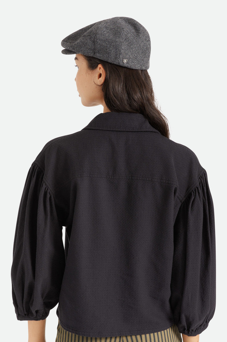 Sombreros Brixton Hooligan Snap Mujer Gris Negras | 48ZCHQGXR