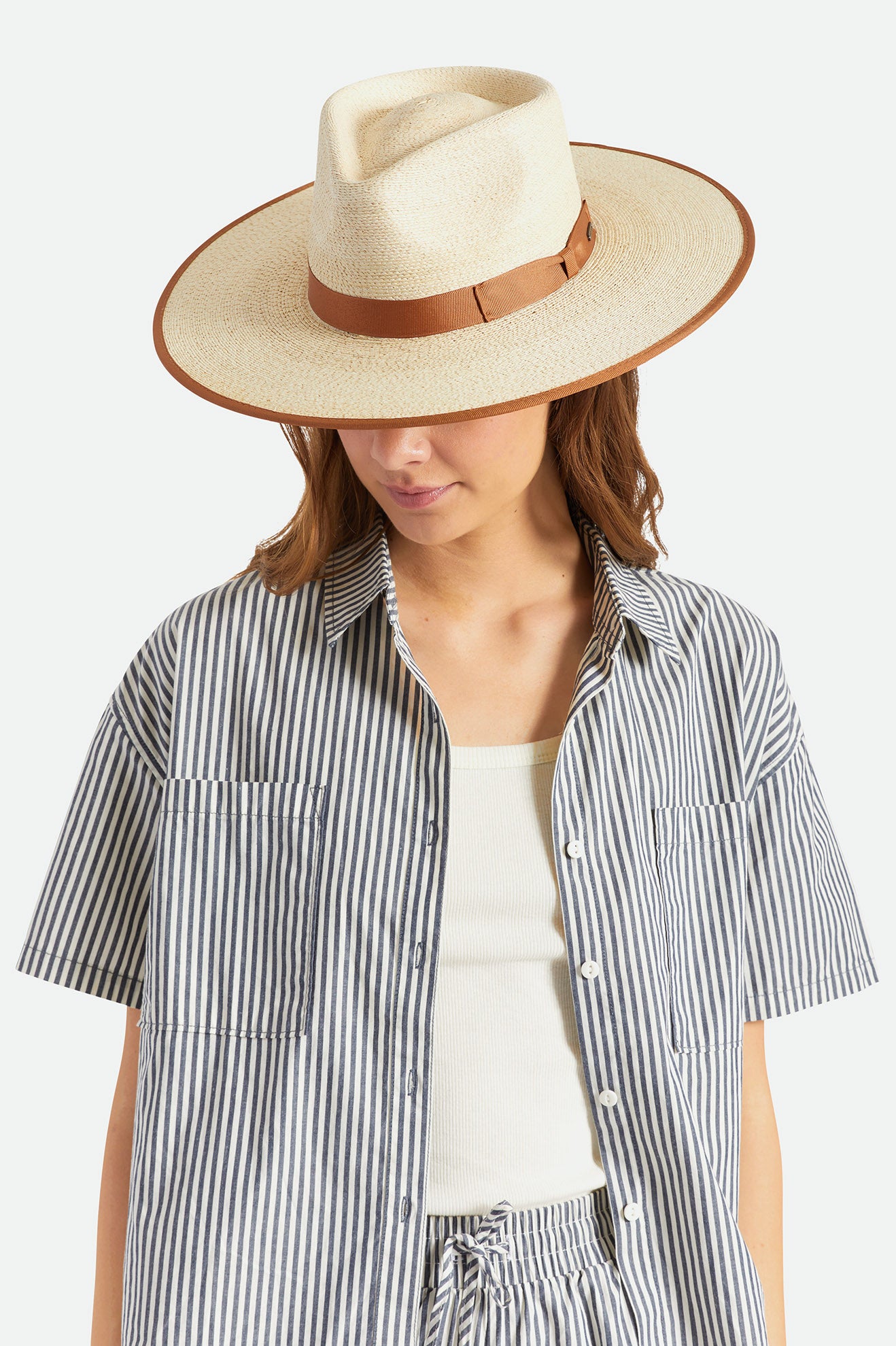 Sombreros Brixton Jo Straw Rancher Hat Mujer Beige | 50LZUQIRS