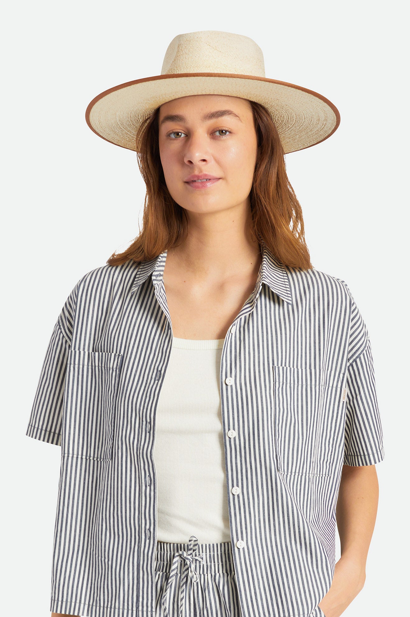 Sombreros Brixton Jo Straw Rancher Hat Mujer Beige | 50LZUQIRS