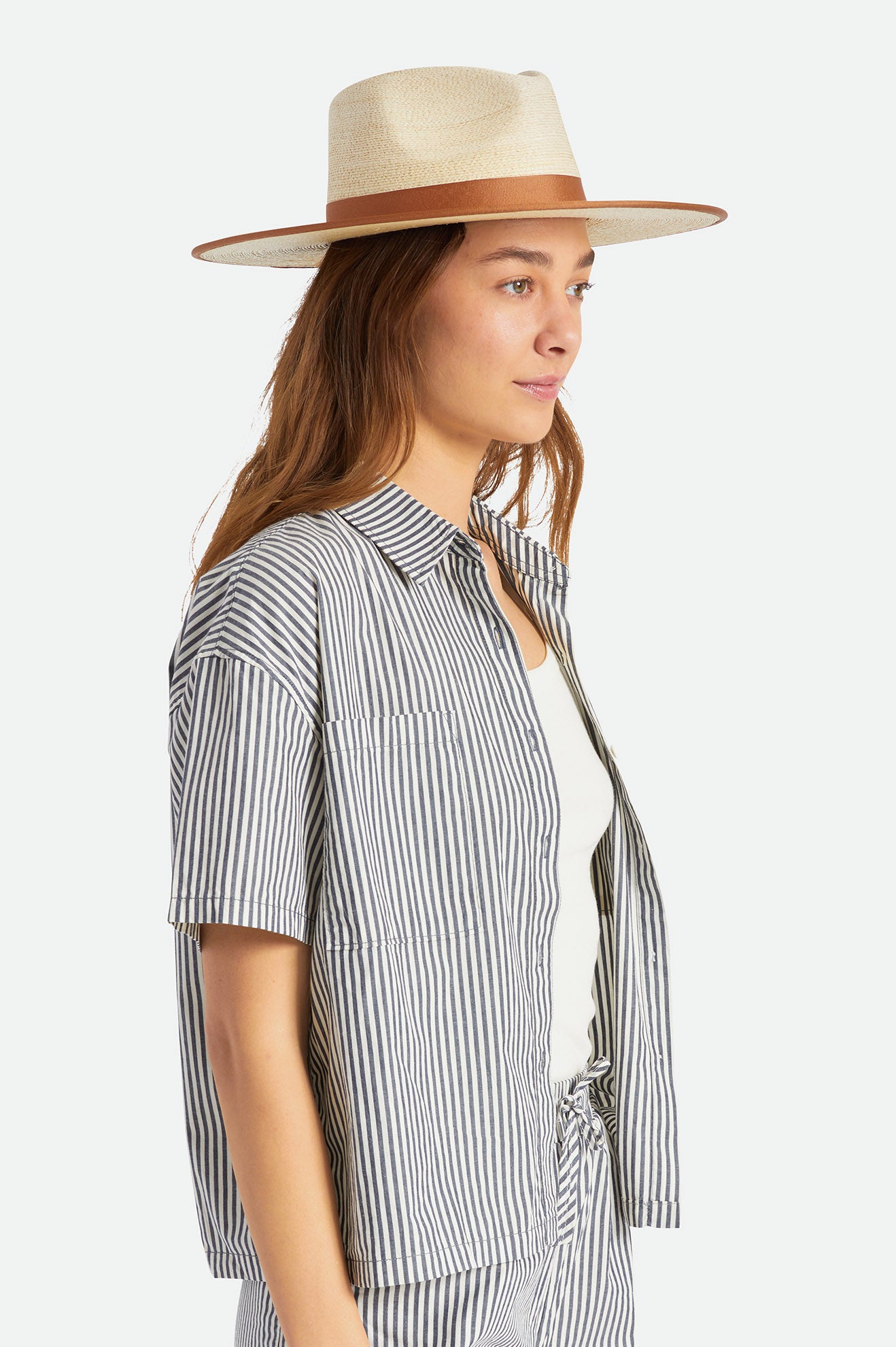 Sombreros Brixton Jo Straw Rancher Hat Mujer Beige | 50LZUQIRS