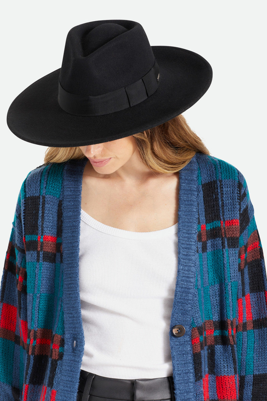 Sombreros Brixton Joanna Felt Hat Mujer Negras | 80KRJWHAL