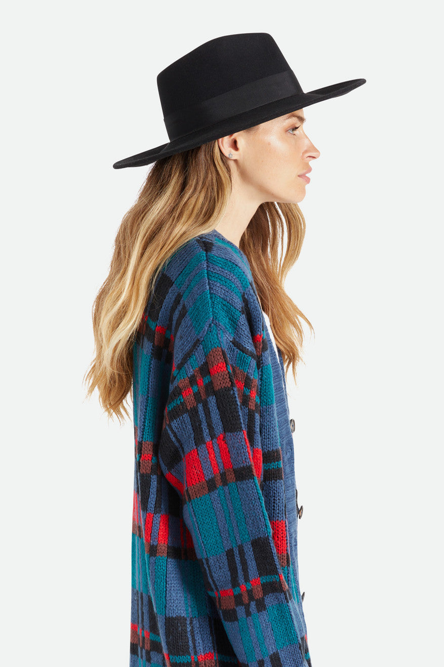 Sombreros Brixton Joanna Felt Hat Mujer Negras | 80KRJWHAL