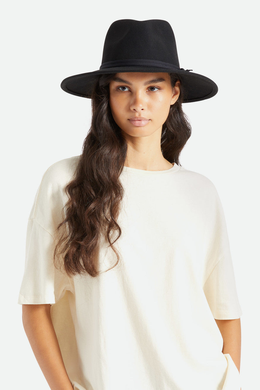 Sombreros Brixton Joanna Felt Packable Hat Mujer Negras | 40BQRKZUV