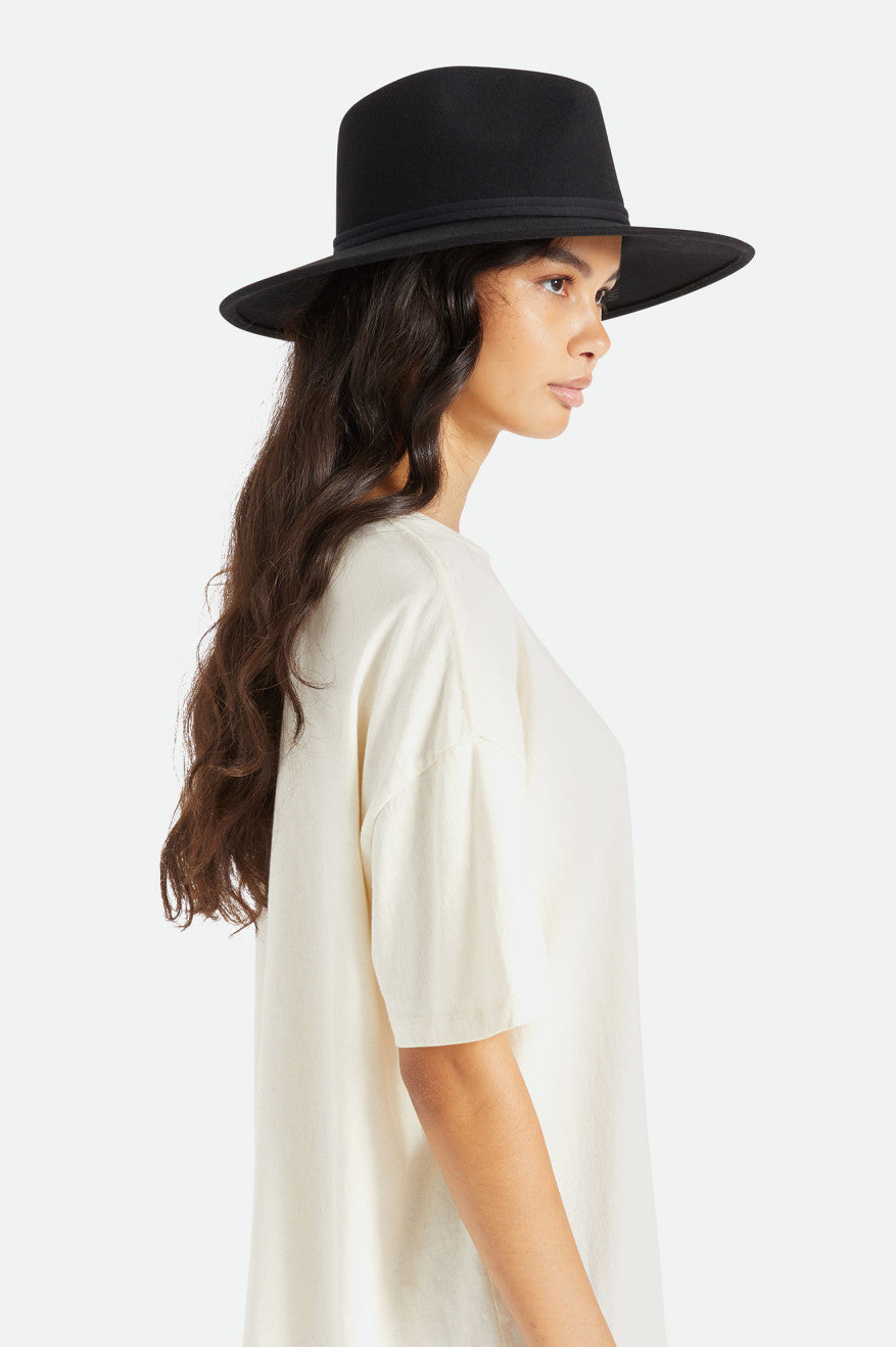 Sombreros Brixton Joanna Felt Packable Hat Mujer Negras | 40BQRKZUV