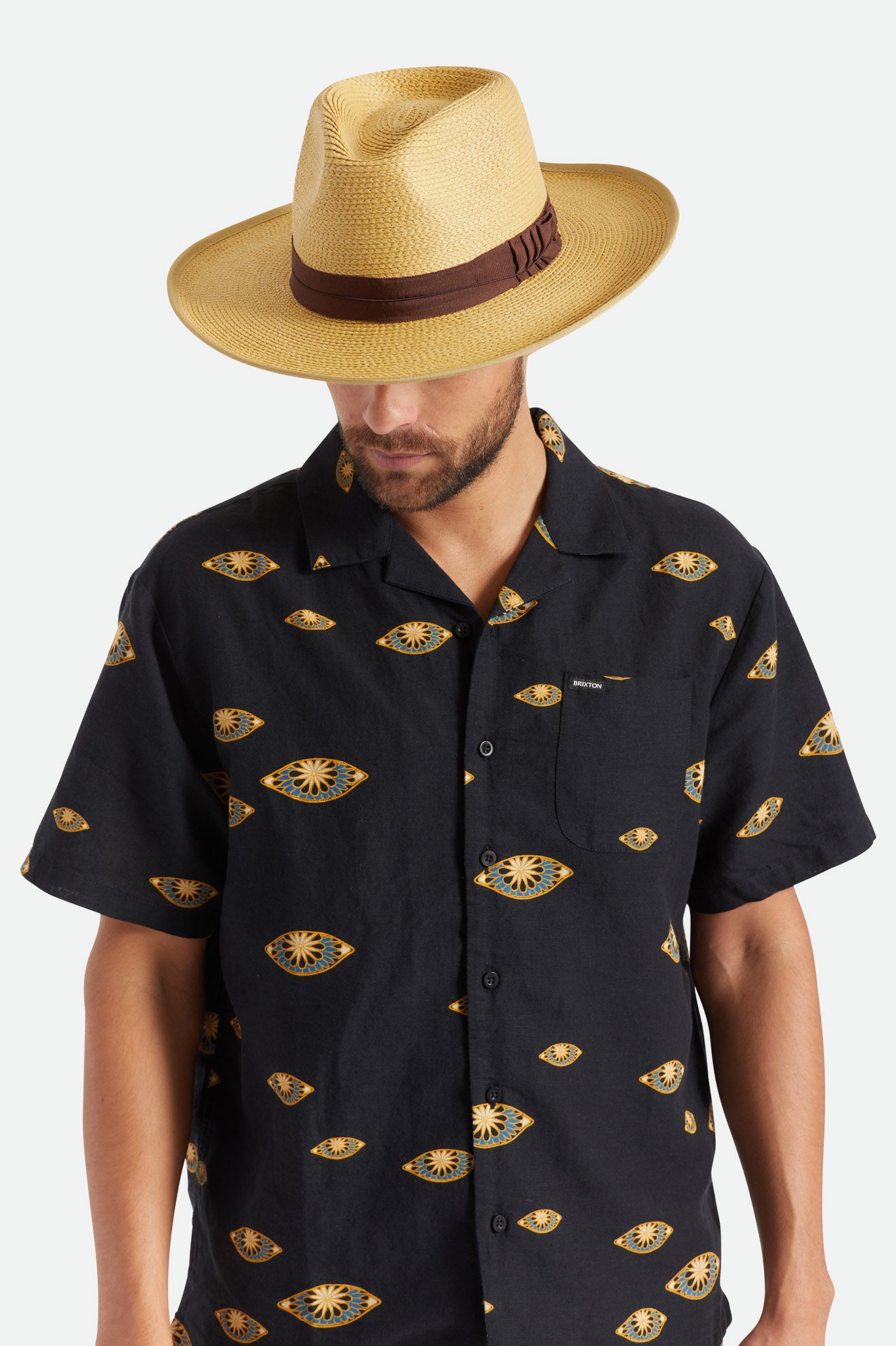 Sombreros Brixton Reno Hombre Marrones | 84JCXWFPE