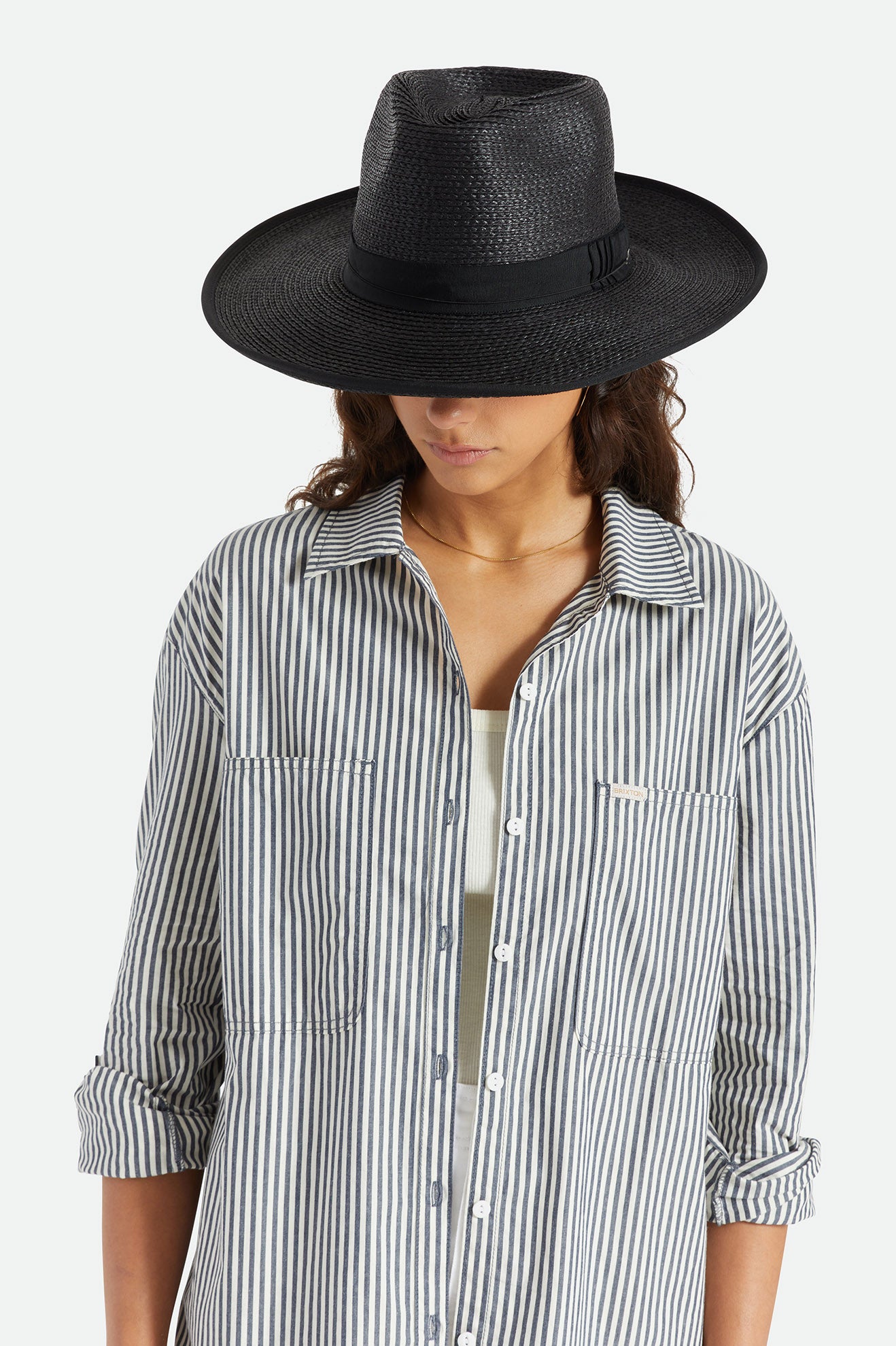 Sombreros Brixton Reno Straw Hat Mujer Negras | 26APVDBUH