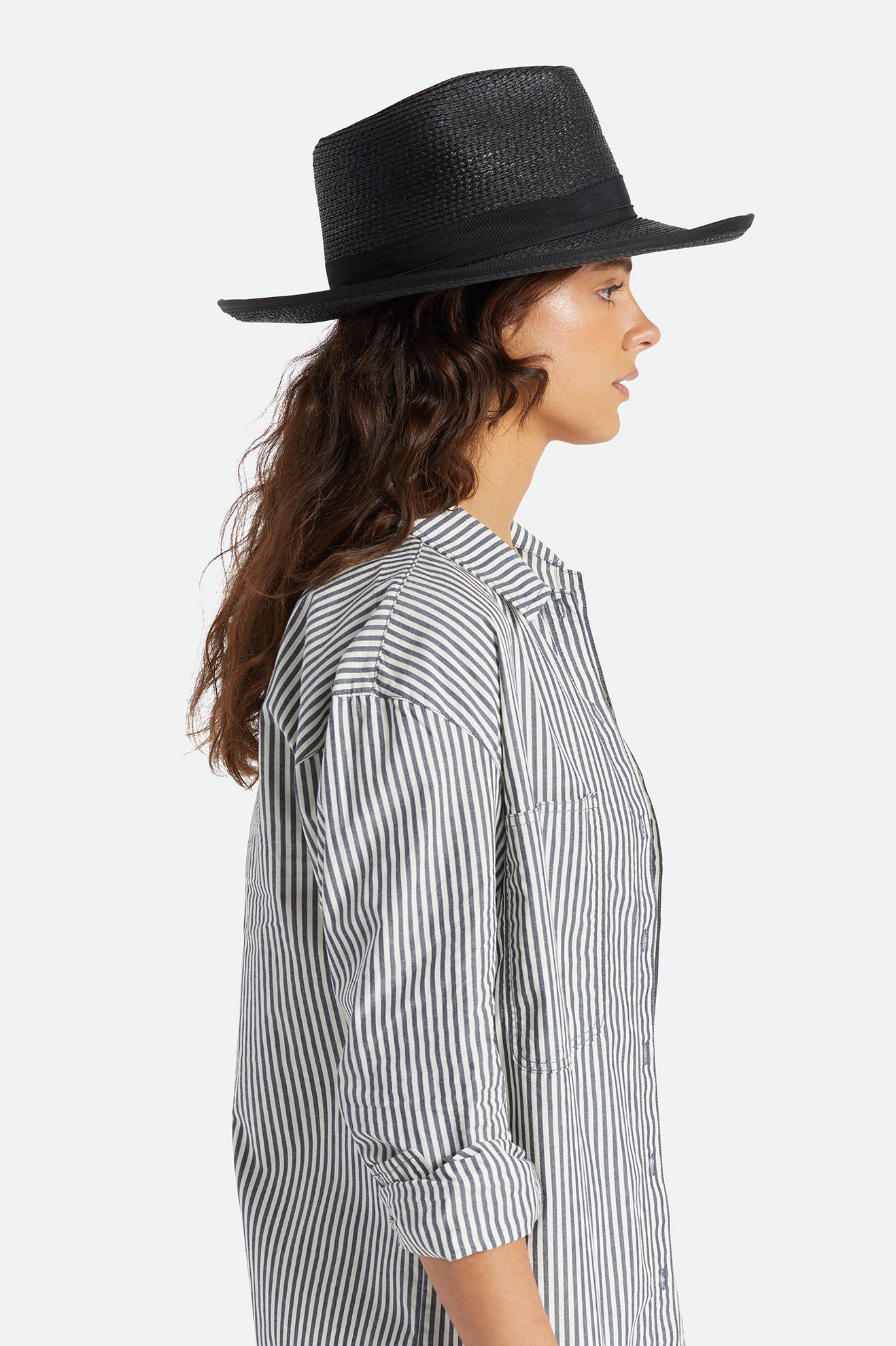 Sombreros Brixton Reno Straw Hat Mujer Negras | 26APVDBUH