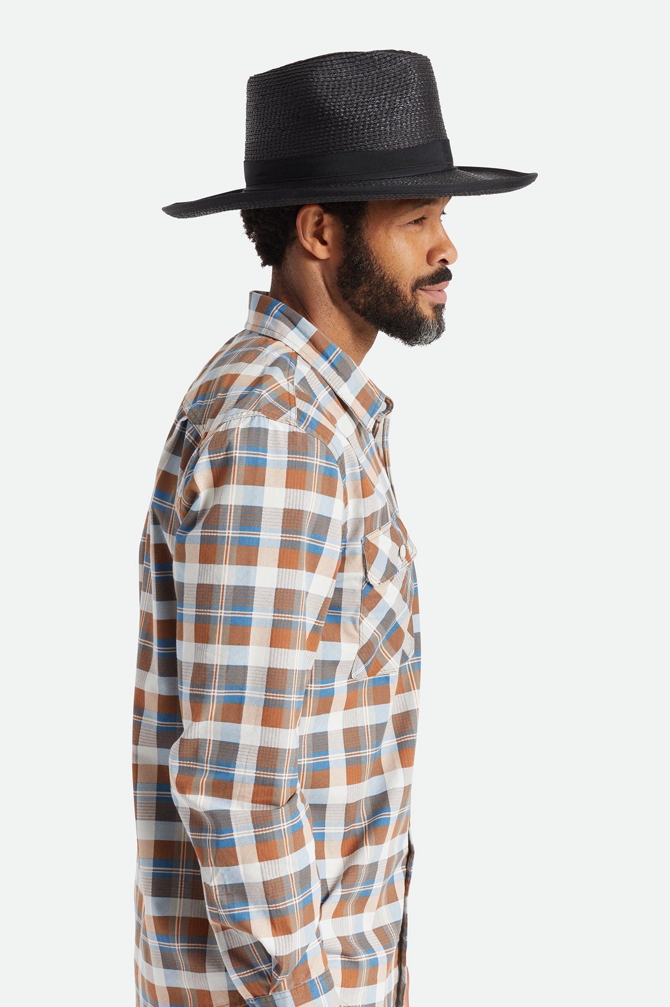 Sombreros Brixton Reno Straw Hombre Negras | 72ICMBVZG