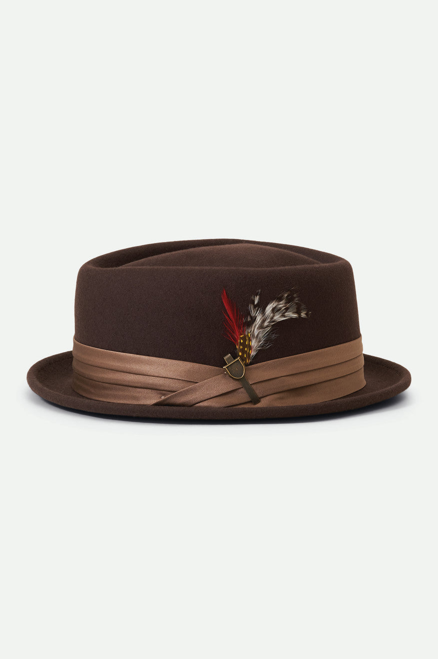 Sombreros Brixton Stout Pork Pie Hombre Marrones | 29LTZWQKA