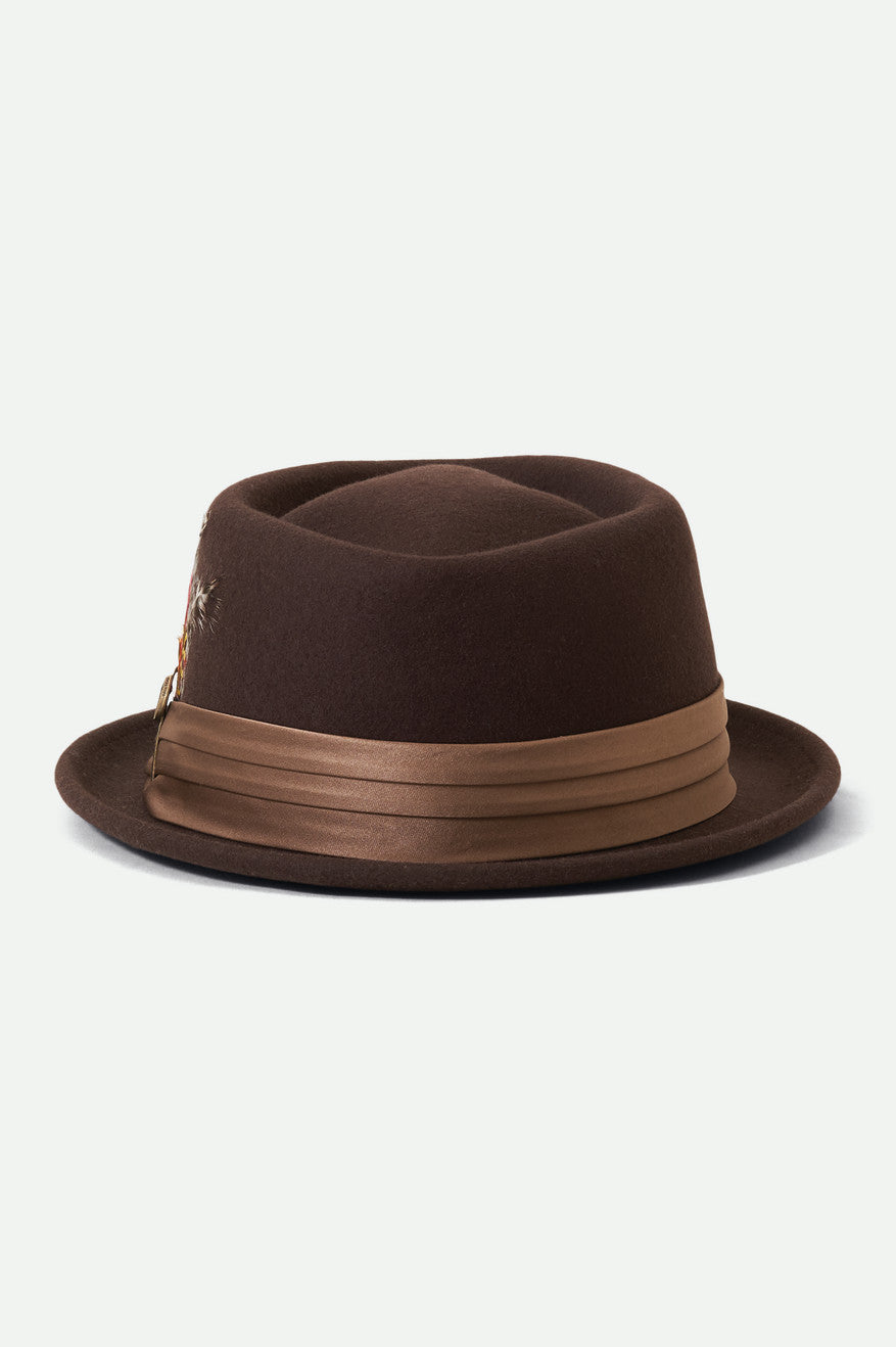 Sombreros Brixton Stout Pork Pie Mujer Marrones | 34SIZKMQP