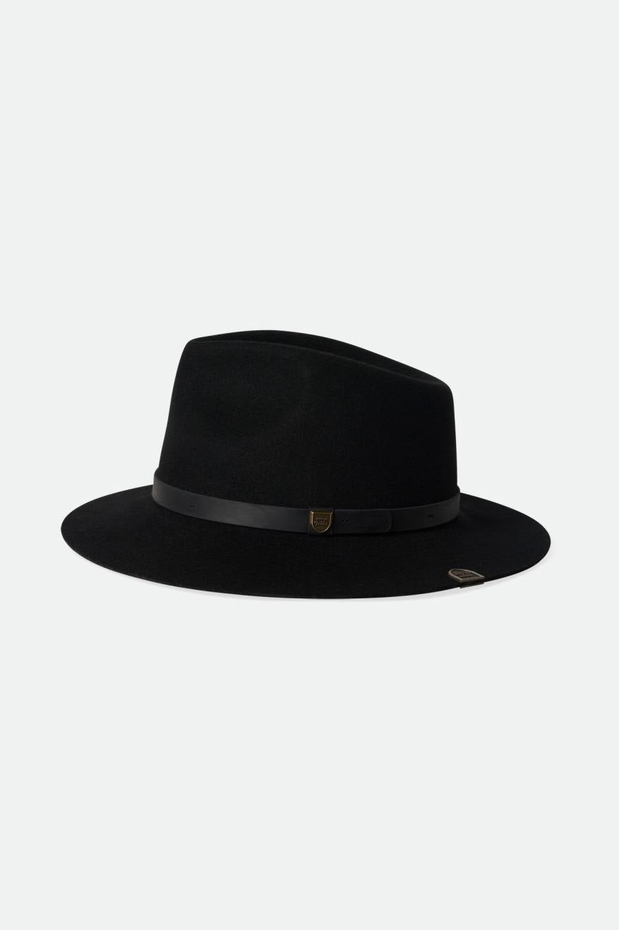 Sombreros De Fieltro Brixton Fender Jaguar Reverb Fedora Mujer Negras | 06ILBDJEC