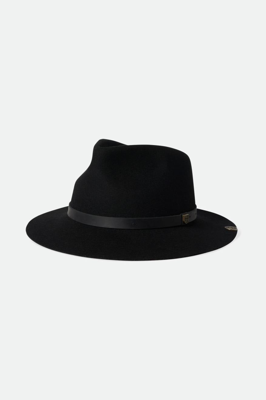 Sombreros De Fieltro Brixton Fender Jaguar Reverb Fedora Mujer Negras | 06ILBDJEC