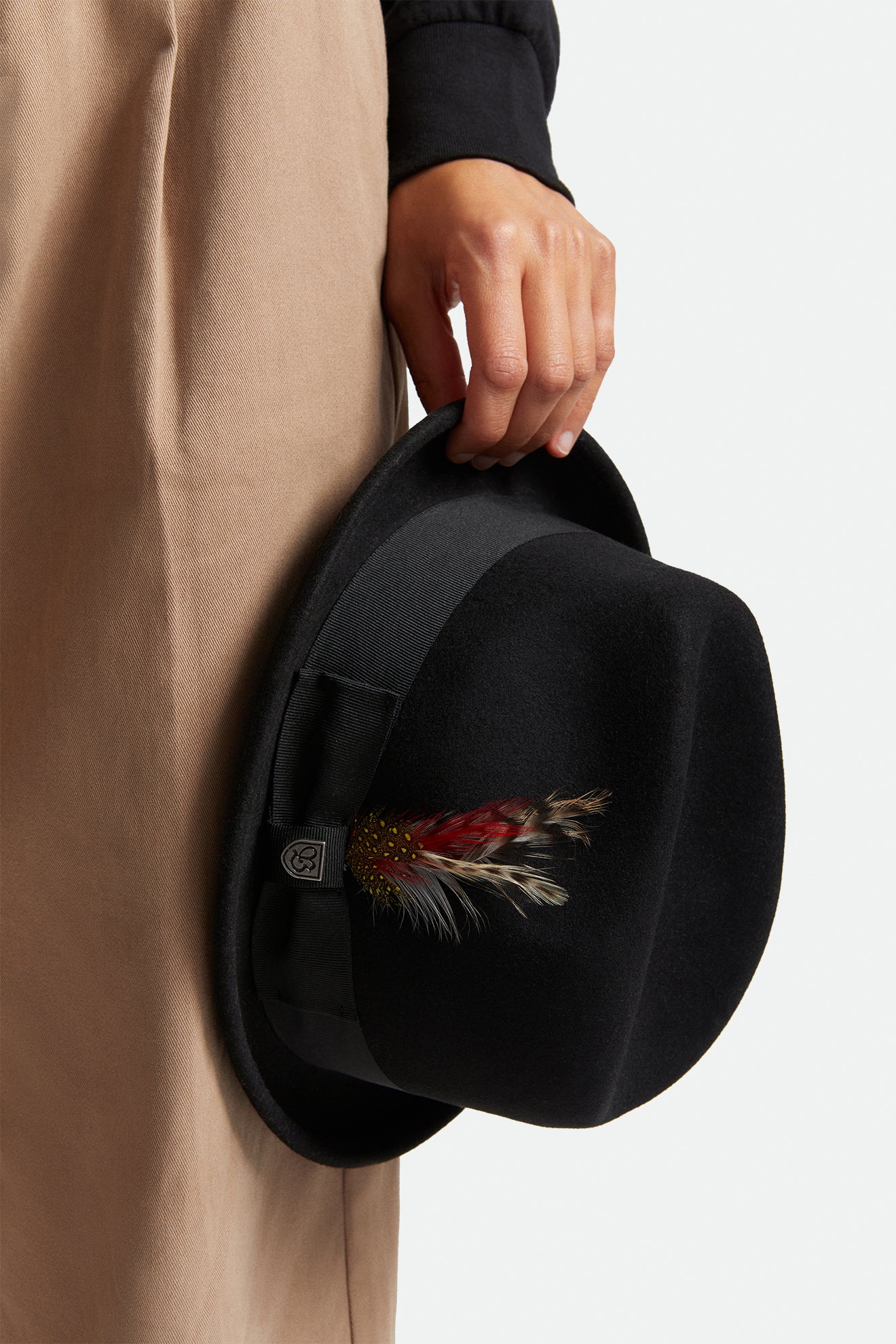 Sombreros De Fieltro Brixton Gain Fedora Mujer Negras | 76CFOZWVH