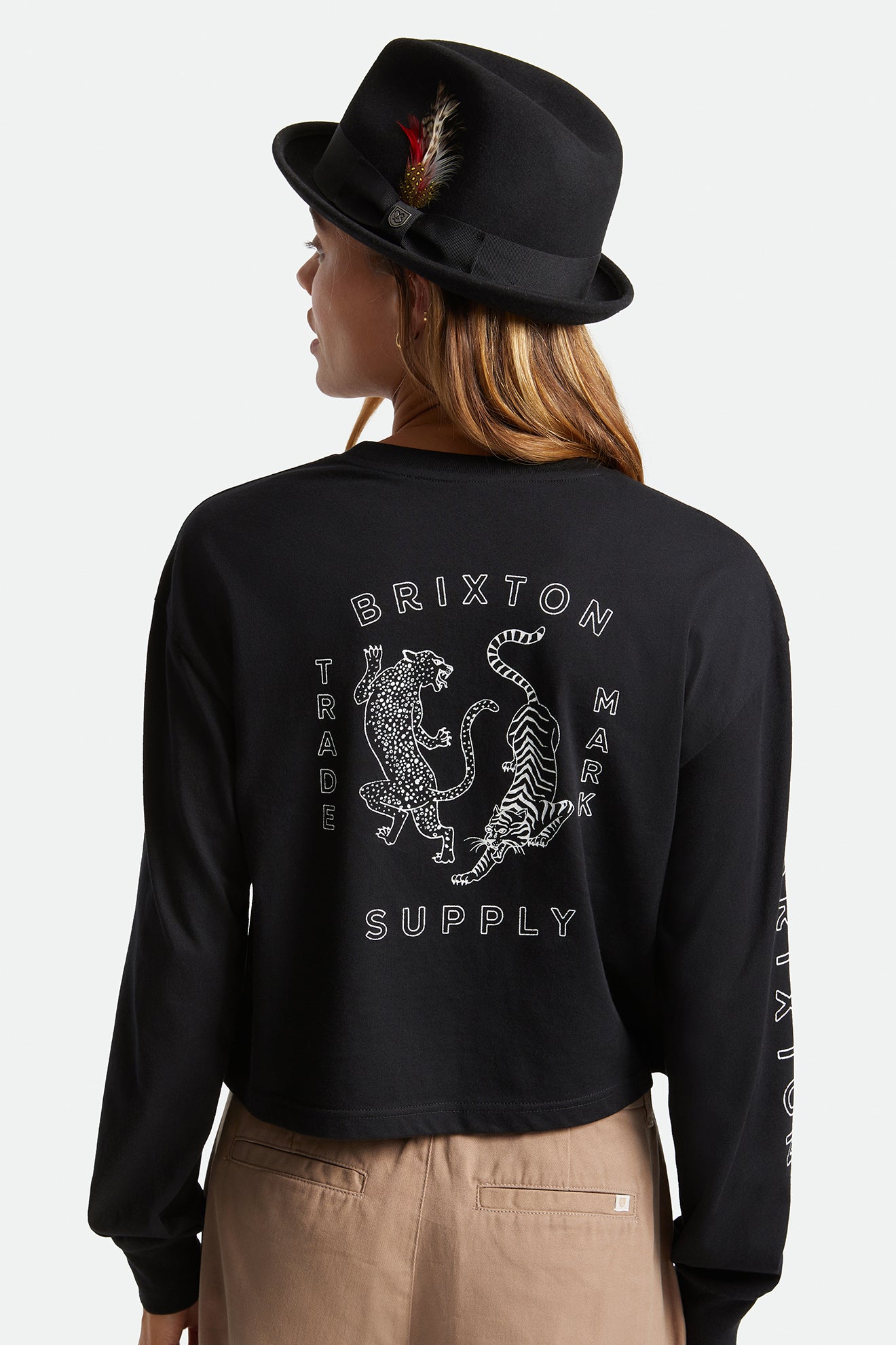 Sombreros De Fieltro Brixton Gain Fedora Mujer Negras | 76CFOZWVH