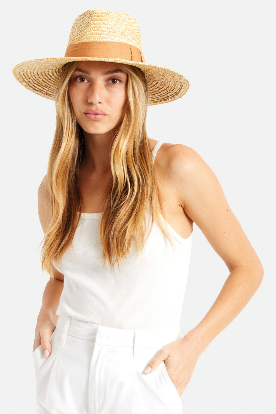 Sombreros De Fieltro Brixton Joanna Hat Mujer Naranjas | 74MBAKCXL