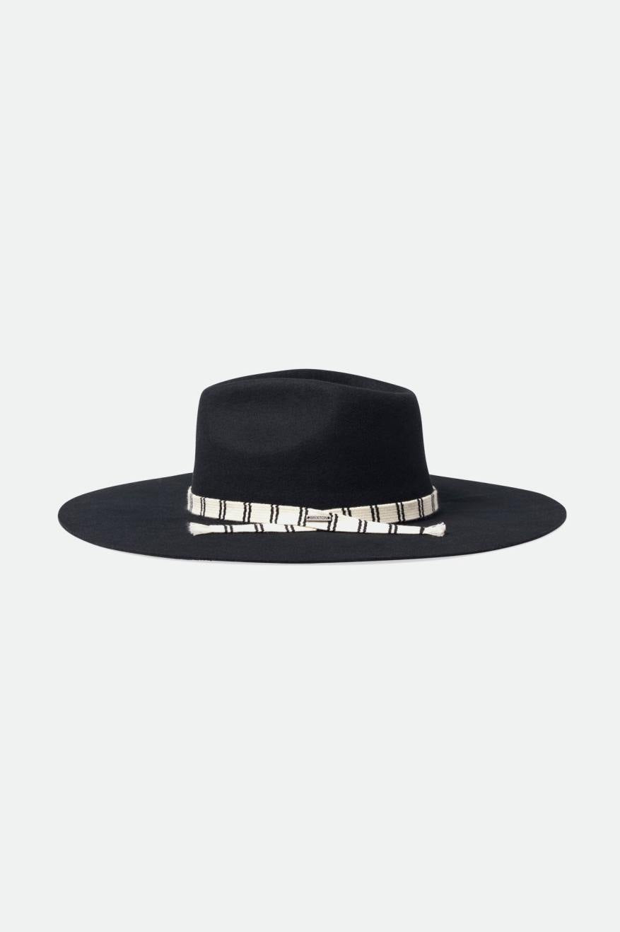 Sombreros De Fieltro Brixton Leigh Felt Fedora Mujer Negras | 68RGMZUHN