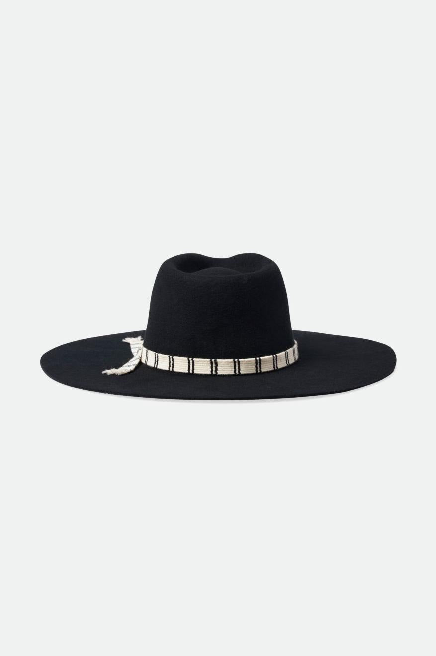 Sombreros De Fieltro Brixton Leigh Felt Fedora Mujer Negras | 68RGMZUHN