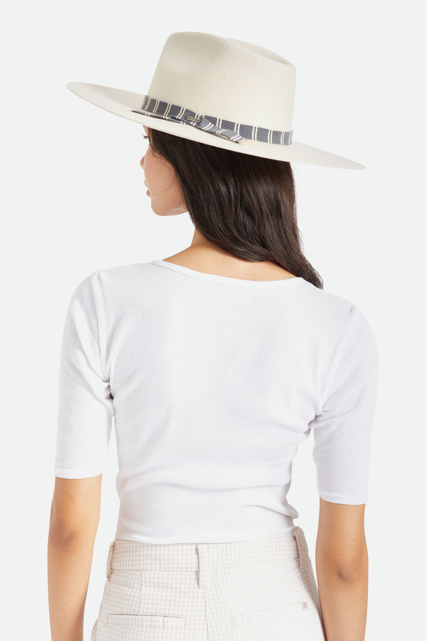 Sombreros De Fieltro Brixton Leigh Felt Fedora Mujer Blancas | 85FTHVCAK