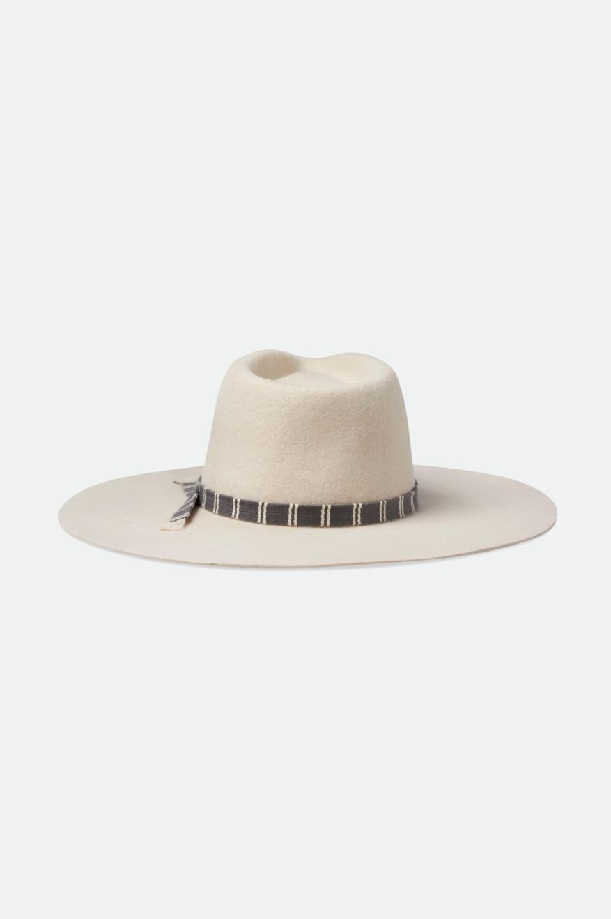 Sombreros De Fieltro Brixton Leigh Felt Fedora Mujer Blancas | 85FTHVCAK