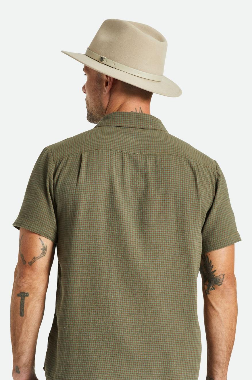 Sombreros De Fieltro Brixton Messer Fedora Mujer Verde Claro | 03JDEMRCU