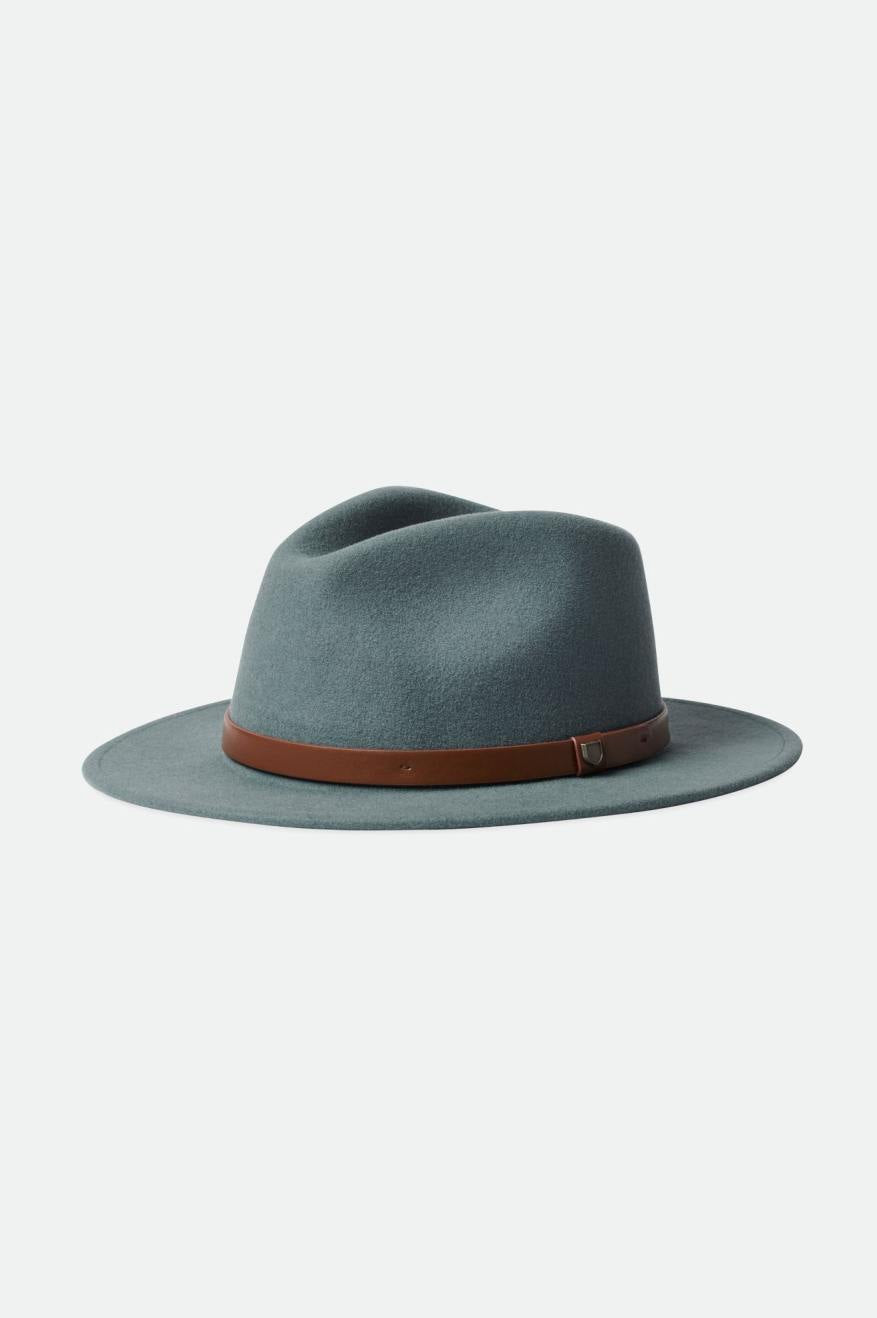 Sombreros De Fieltro Brixton Messer Fedora Mujer Azules | 25BCELGDO