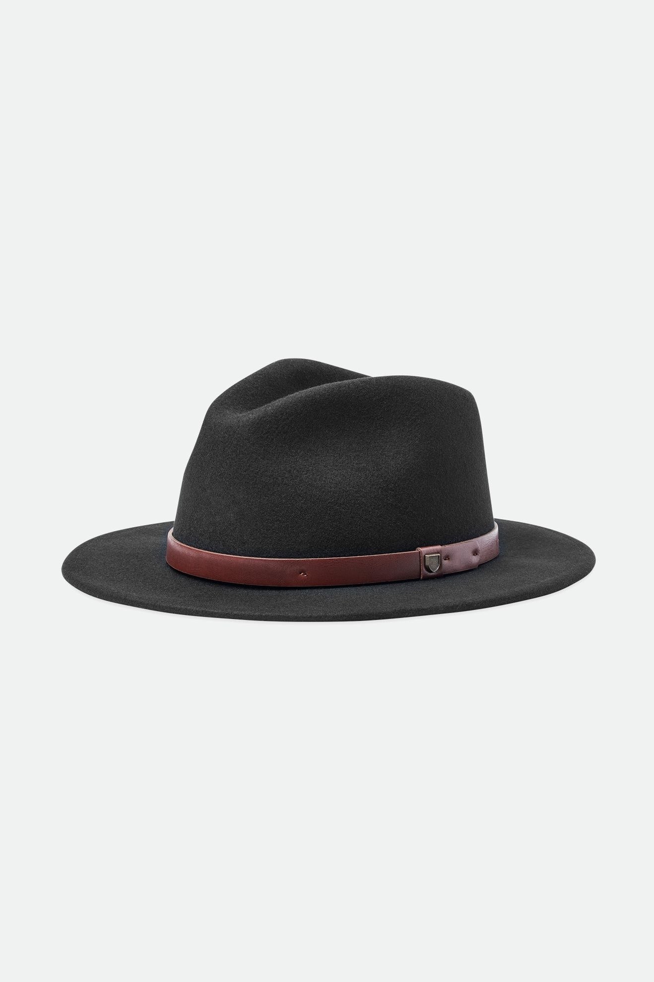 Sombreros De Fieltro Brixton Messer Fedora Mujer Negras | 57KTEWGRF