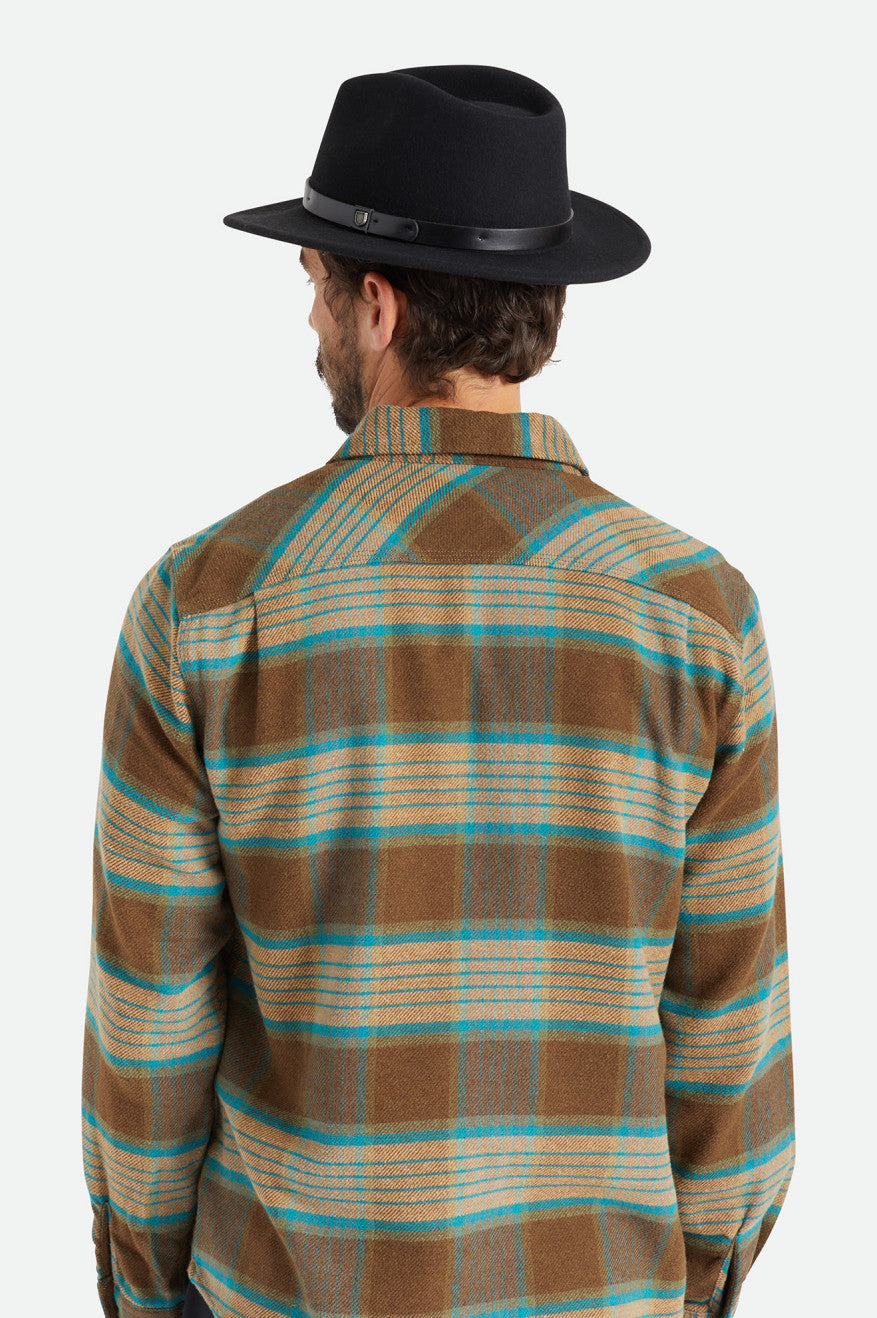 Sombreros De Fieltro Brixton Messer Hombre Negras | 38KXGFMYA