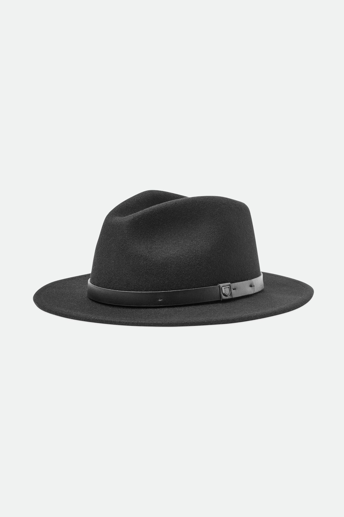 Sombreros De Fieltro Brixton Messer Hombre Negras | 38KXGFMYA