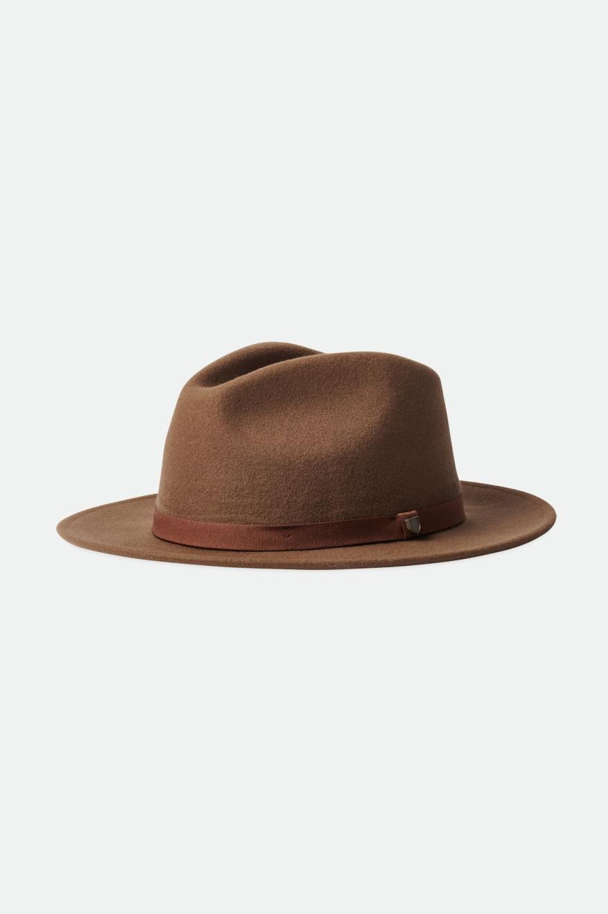 Sombreros De Fieltro Brixton Messer Packable Fedora Mujer Marrones | 81TYLQIHS