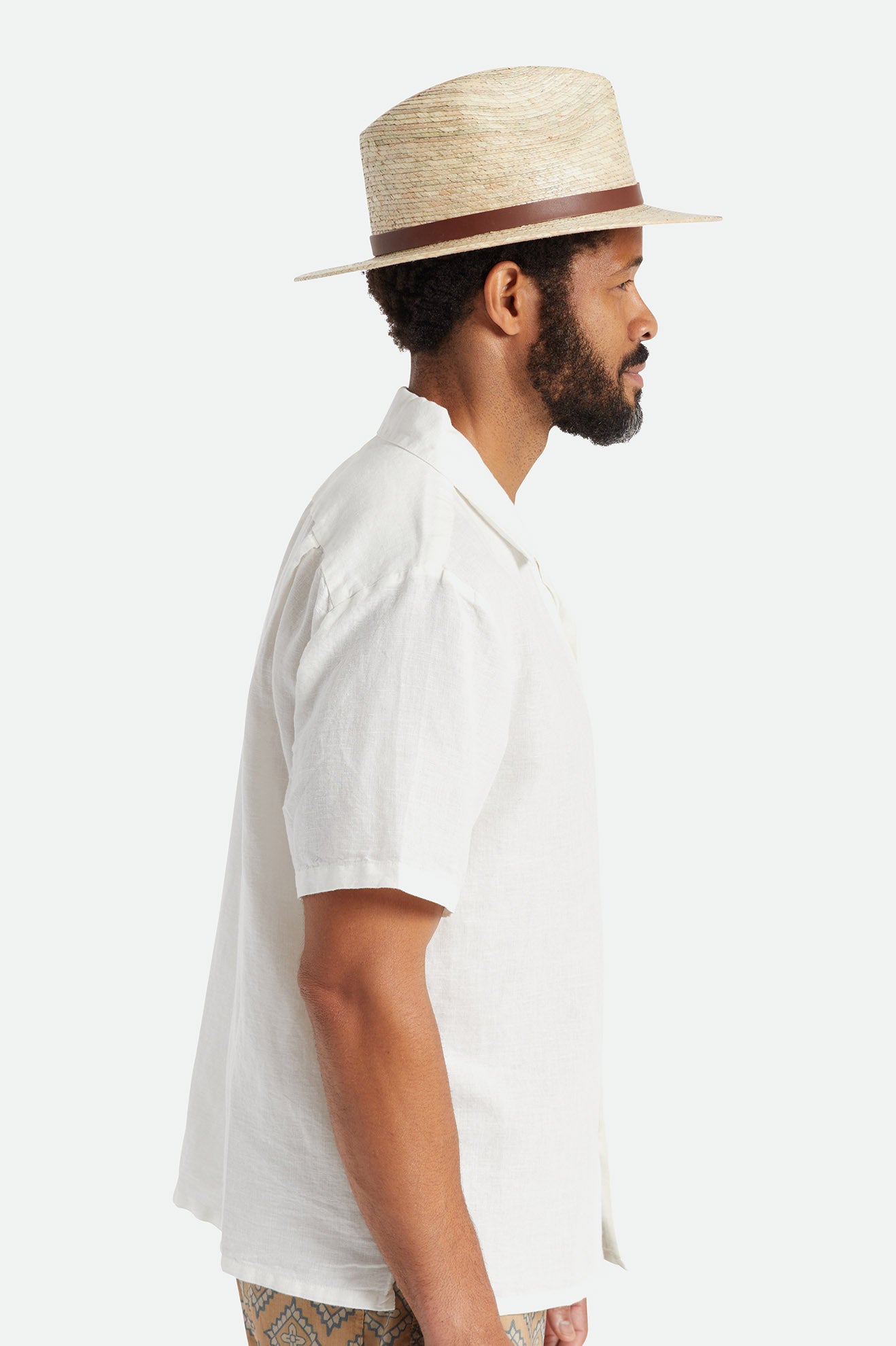 Sombreros De Fieltro Brixton Messer Straw Hombre Beige | 26RIFJKEQ