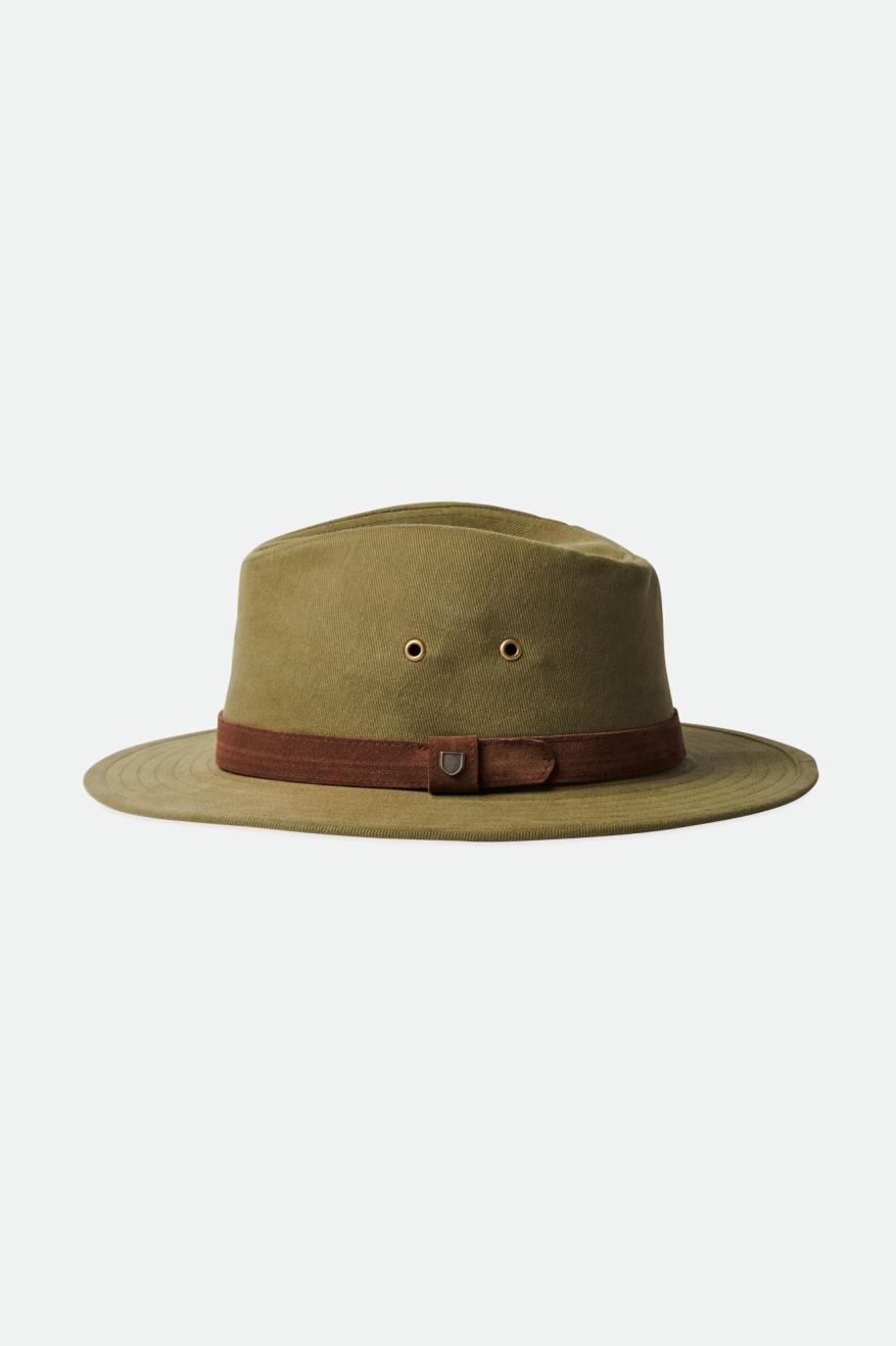 Sombreros De Fieltro Brixton Messer Utility Adventure Hombre Verde Oliva | 13VSCUXAJ