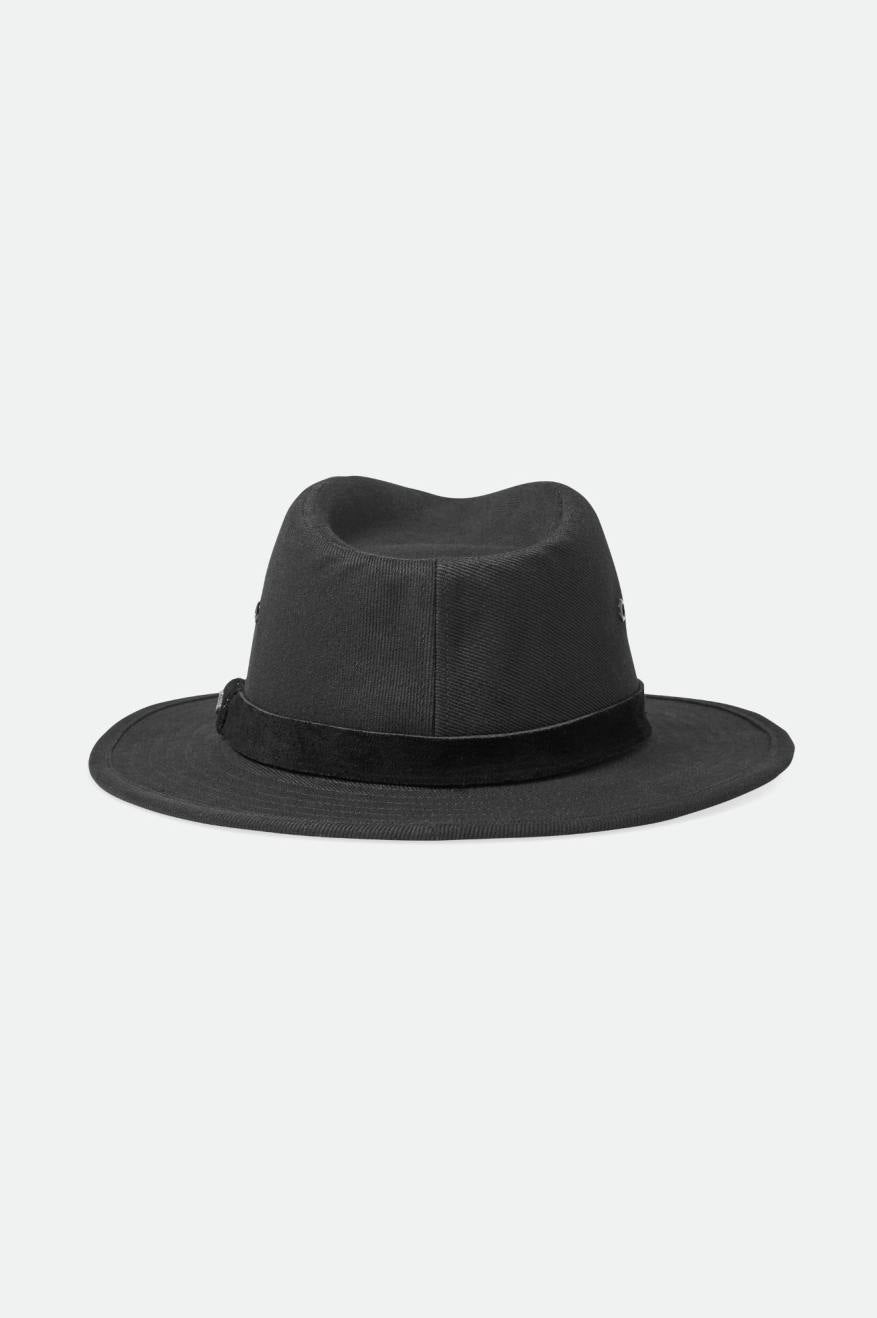 Sombreros De Fieltro Brixton Messer Utility Adventure Fedora Mujer Negras | 17PXVIKRM