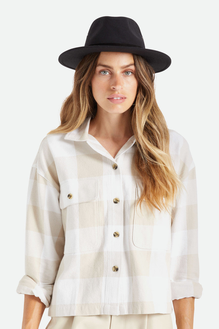 Sombreros De Fieltro Brixton Messer Utility Adventure Fedora Mujer Negras | 17PXVIKRM