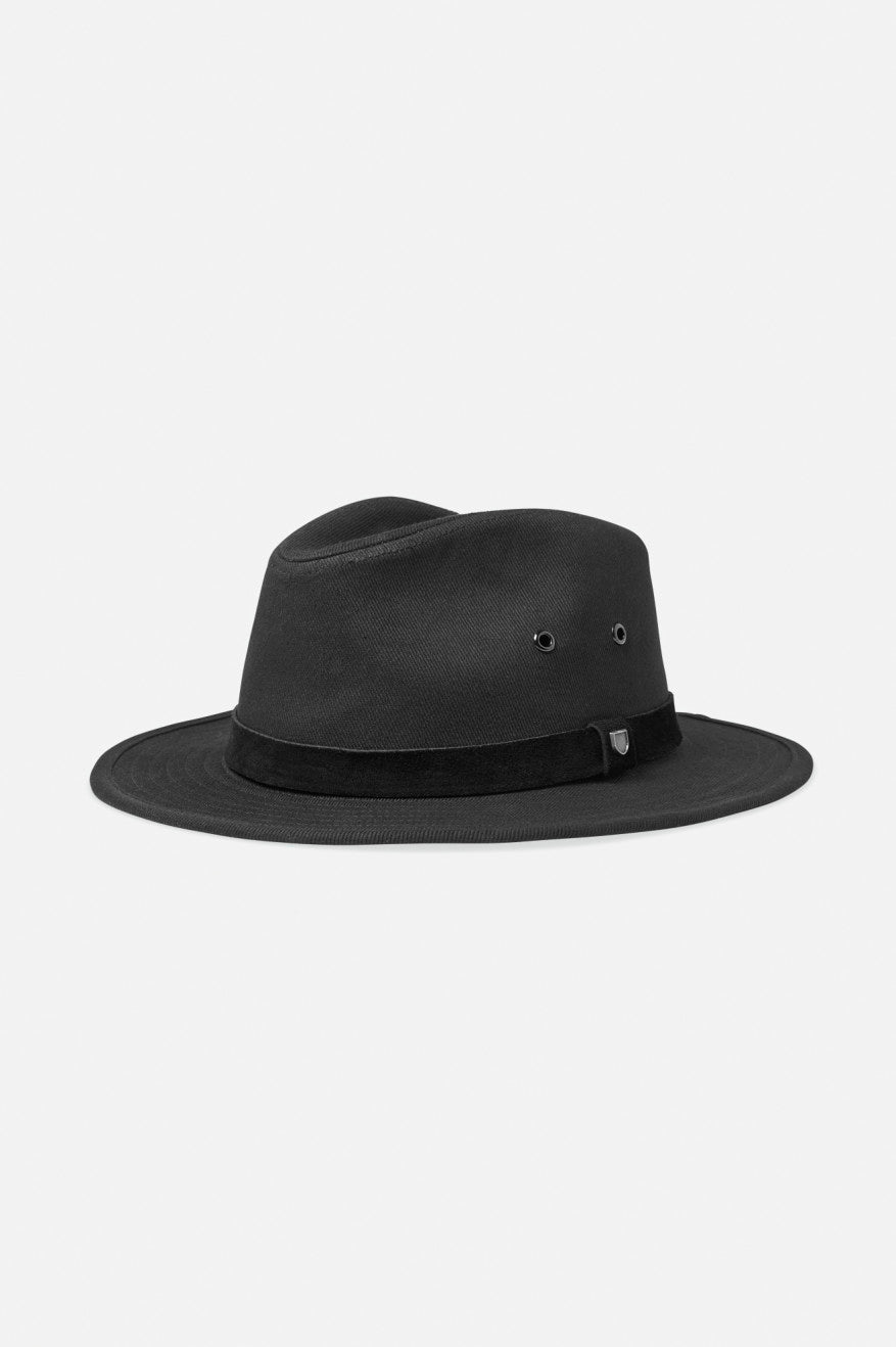 Sombreros De Fieltro Brixton Messer Utility Adventure Fedora Mujer Negras | 17PXVIKRM