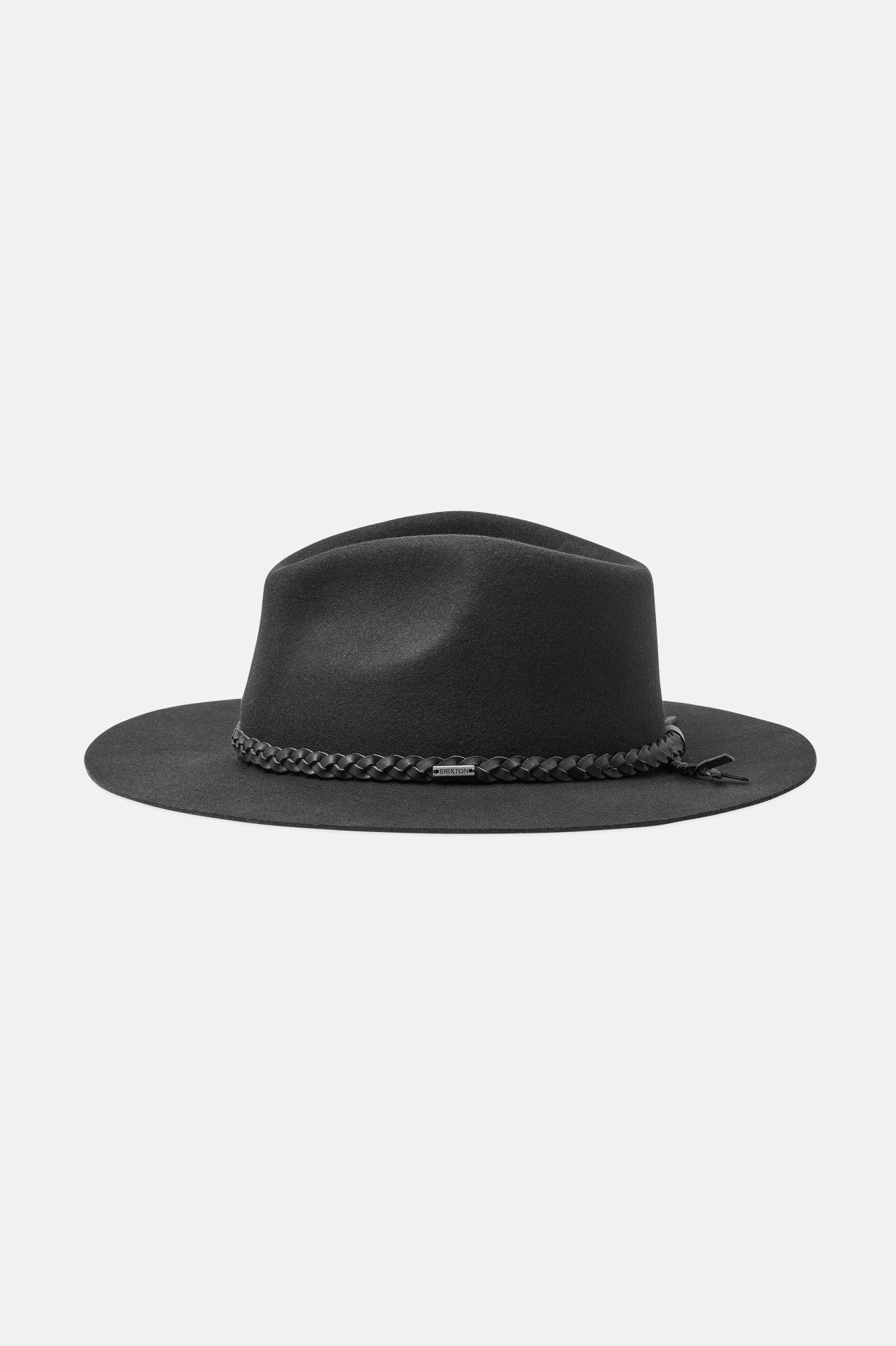 Sombreros De Fieltro Brixton Messer Western Fedora Mujer Negras | 83ZBHIMQK