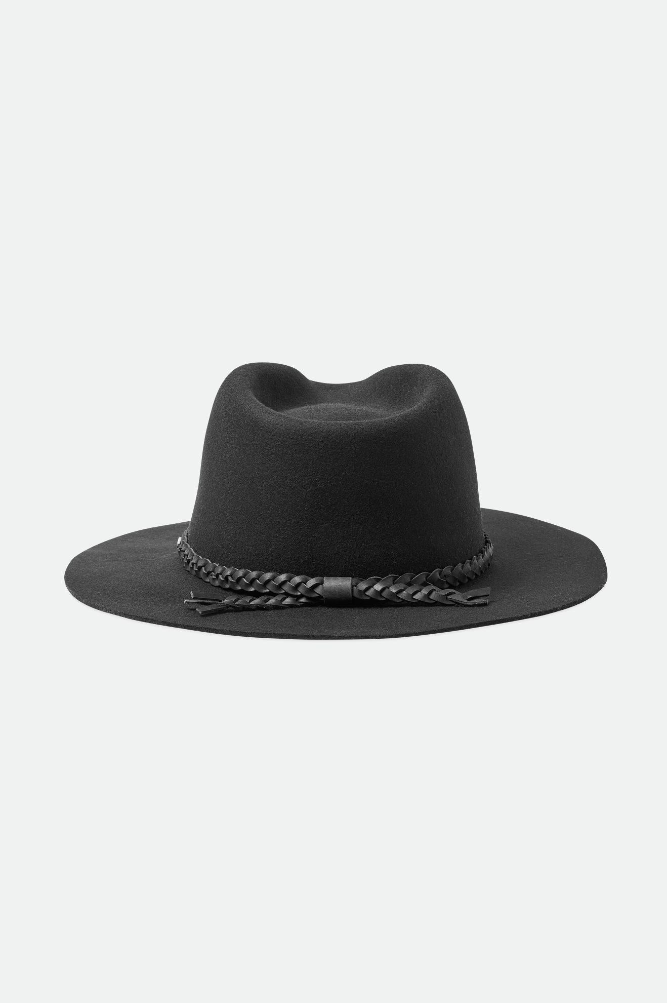 Sombreros De Fieltro Brixton Messer Western Fedora Mujer Negras | 83ZBHIMQK