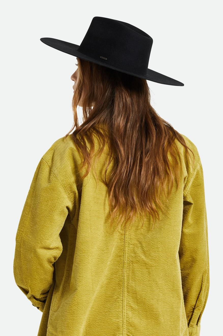 Sombreros De Fieltro Brixton Primrose Felt Fedora Mujer Negras | 86TBSWNPY