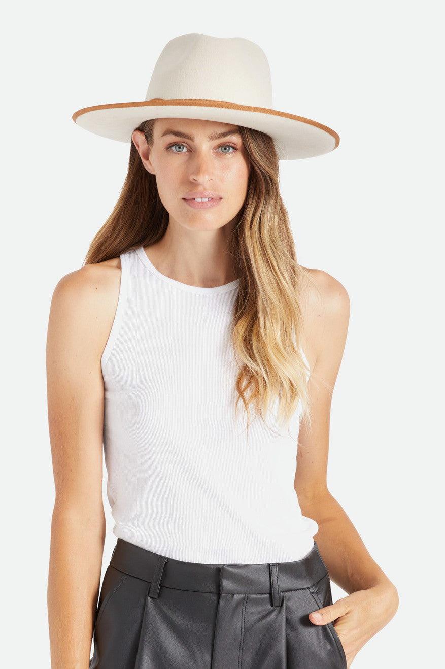 Sombreros De Fieltro Brixton Reno Fedora Mujer Blancas | 29IVCDYJQ