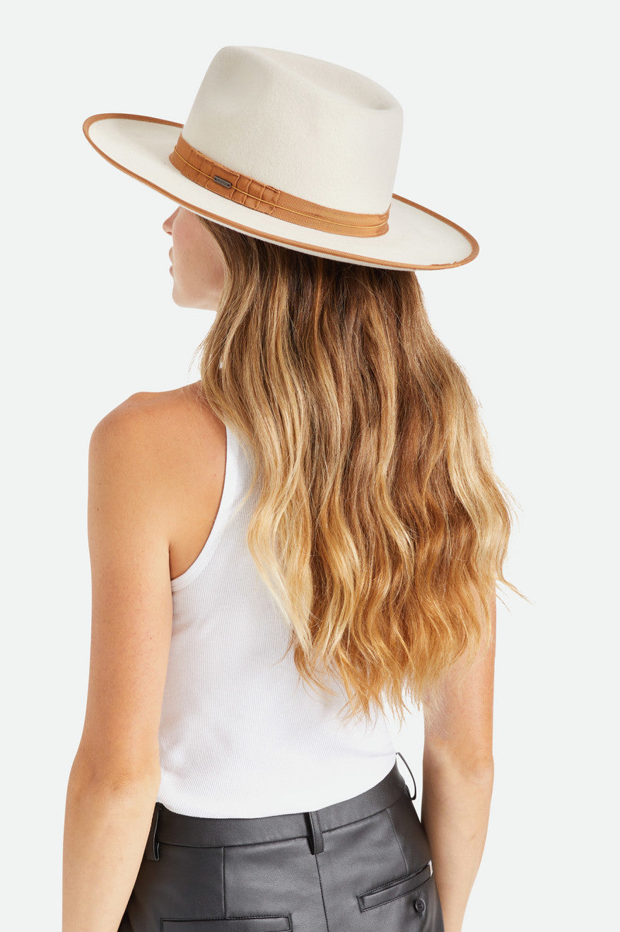 Sombreros De Fieltro Brixton Reno Fedora Mujer Blancas | 29IVCDYJQ