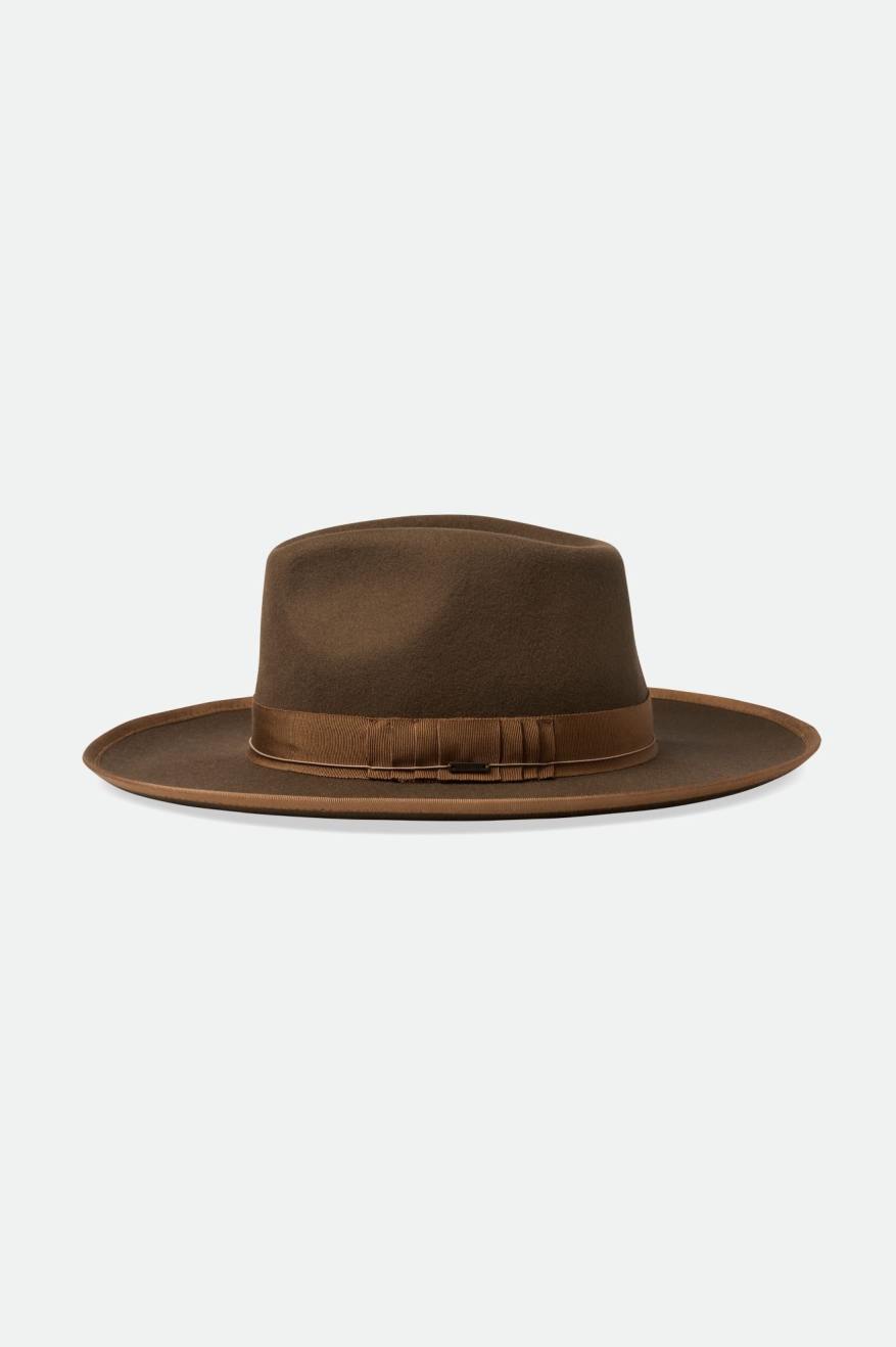 Sombreros De Fieltro Brixton Reno Fedora Mujer Marrones | 48ZAHKMDO