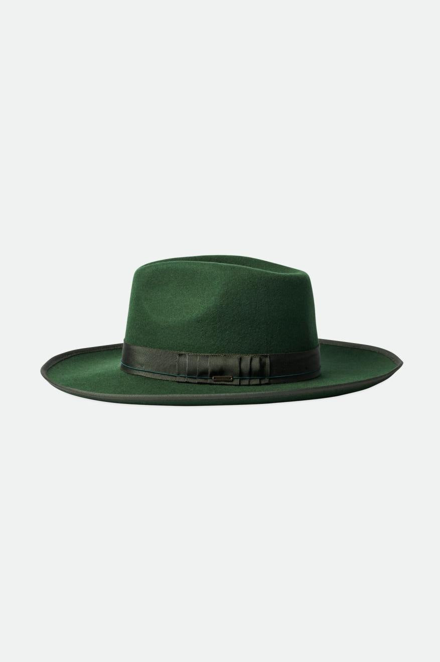 Sombreros De Fieltro Brixton Reno Fedora Mujer Verde | 60YSJKZGV