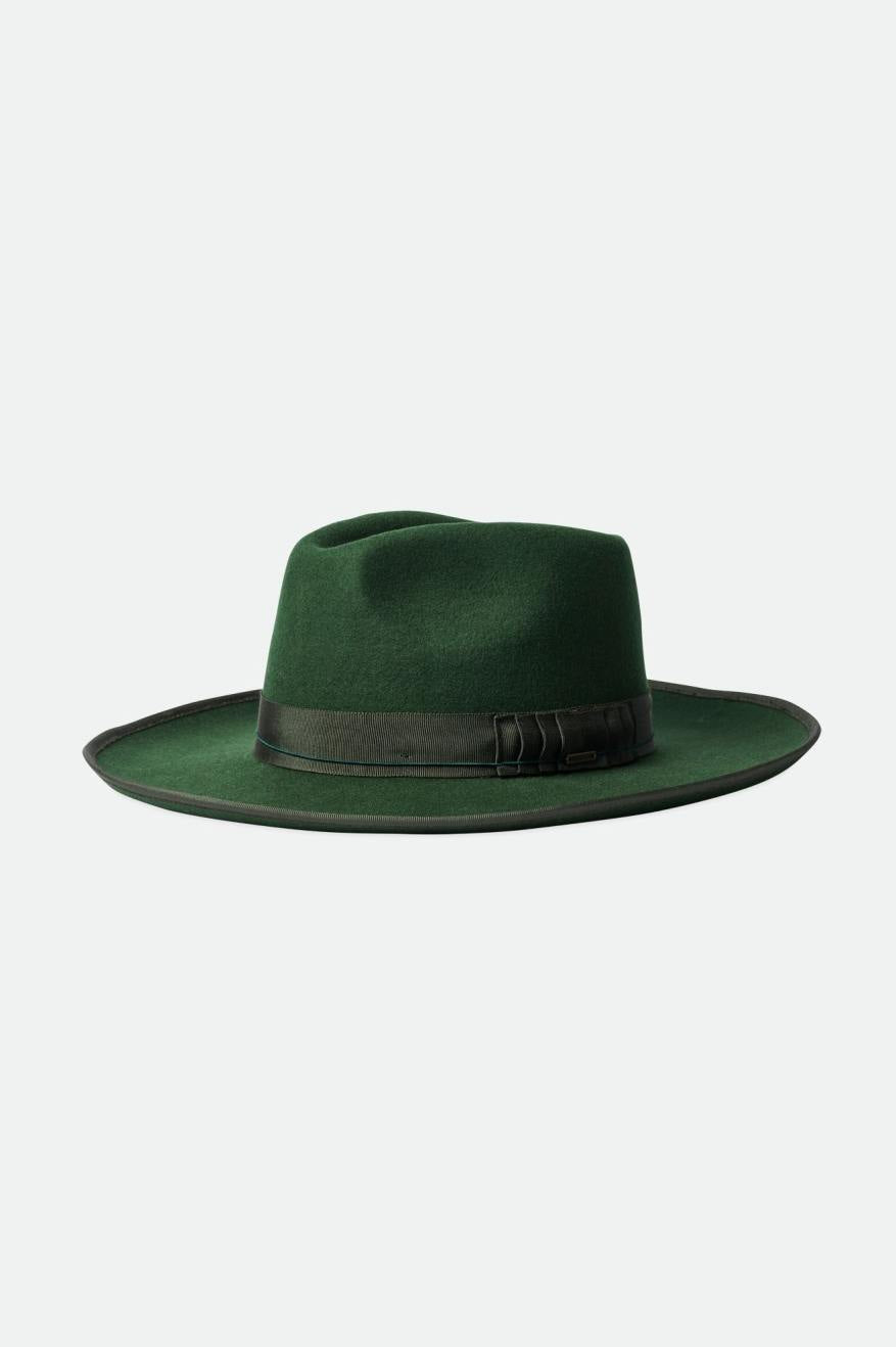 Sombreros De Fieltro Brixton Reno Fedora Mujer Verde | 60YSJKZGV