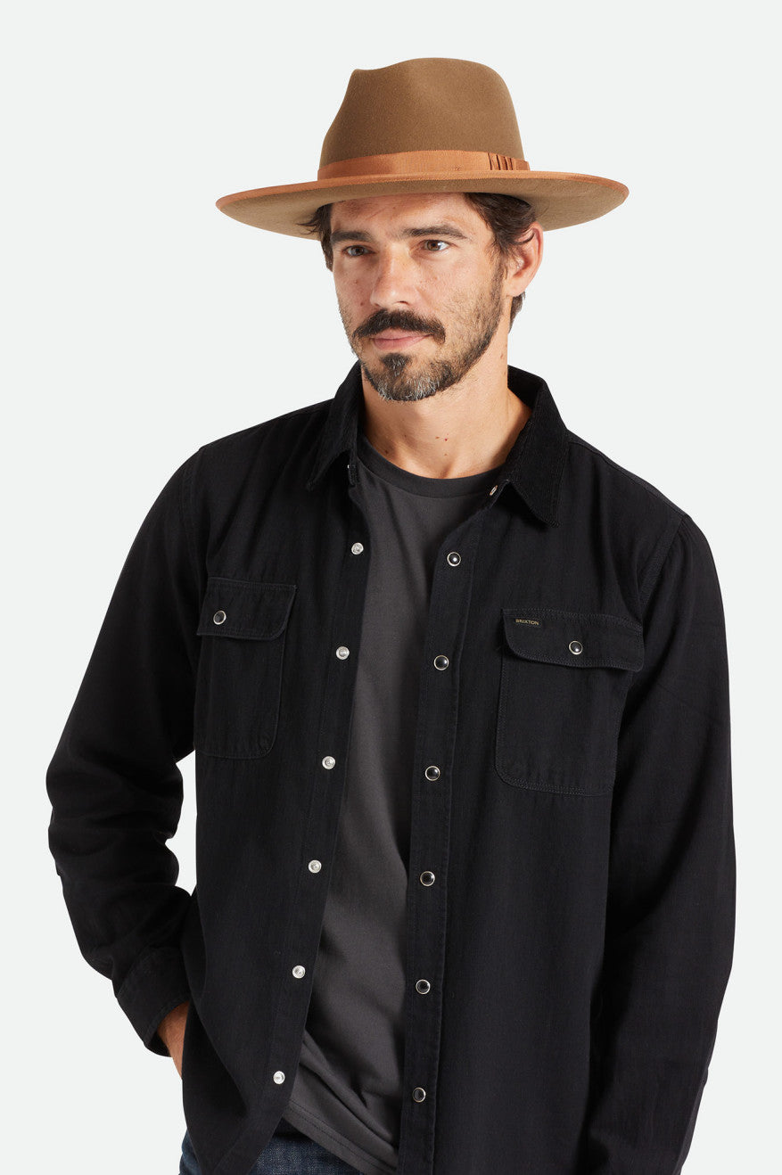 Sombreros De Fieltro Brixton Reno Hombre Cafe | 73FUTNEWQ