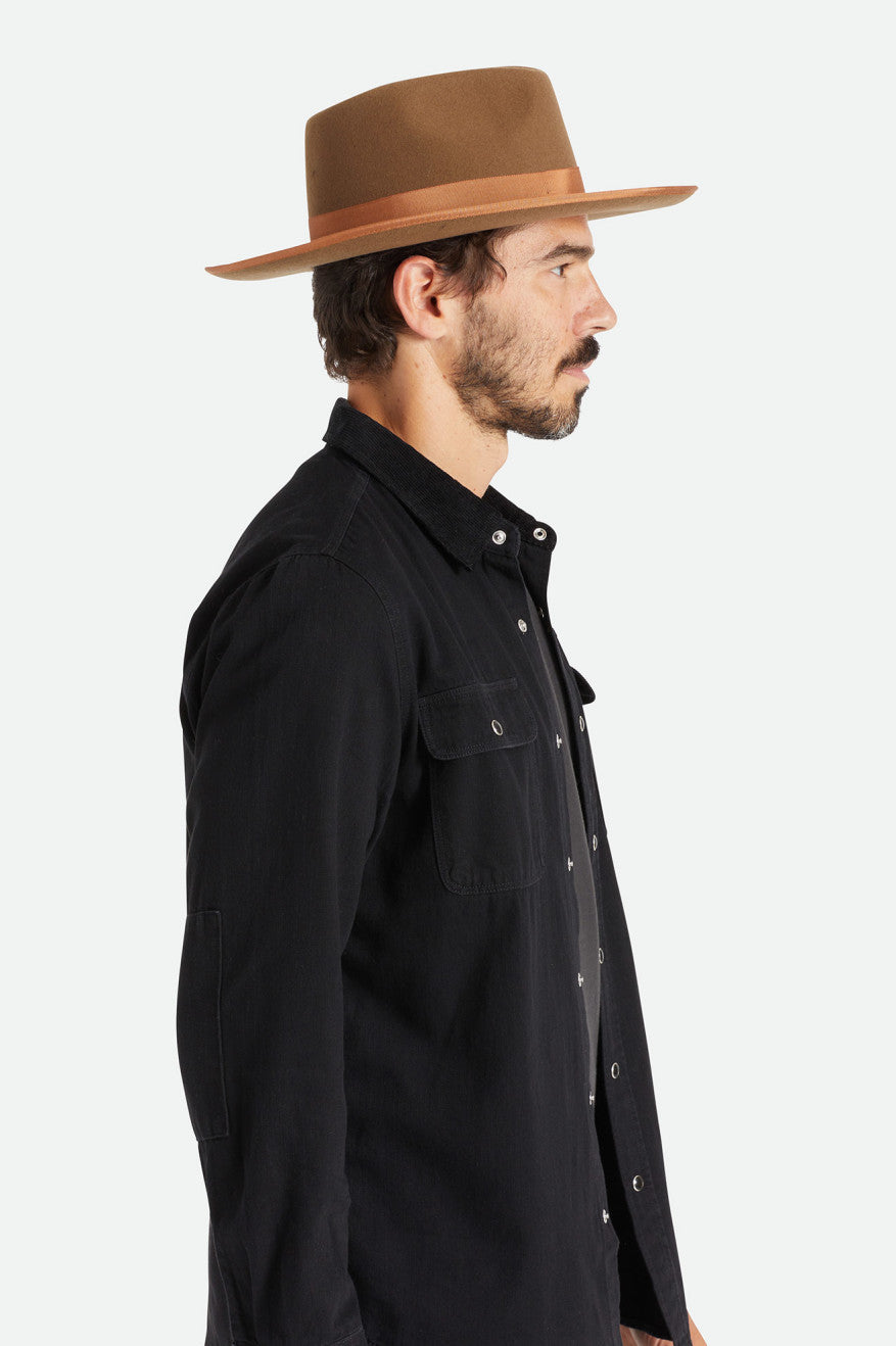 Sombreros De Fieltro Brixton Reno Hombre Cafe | 73FUTNEWQ