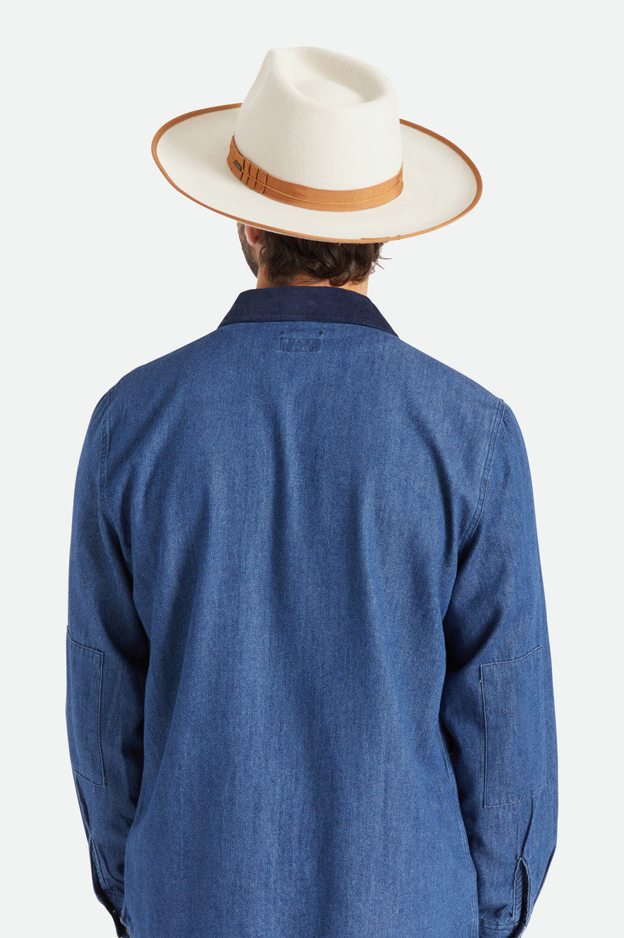 Sombreros De Fieltro Brixton Reno Hombre Blancas | 74KRPNSAX