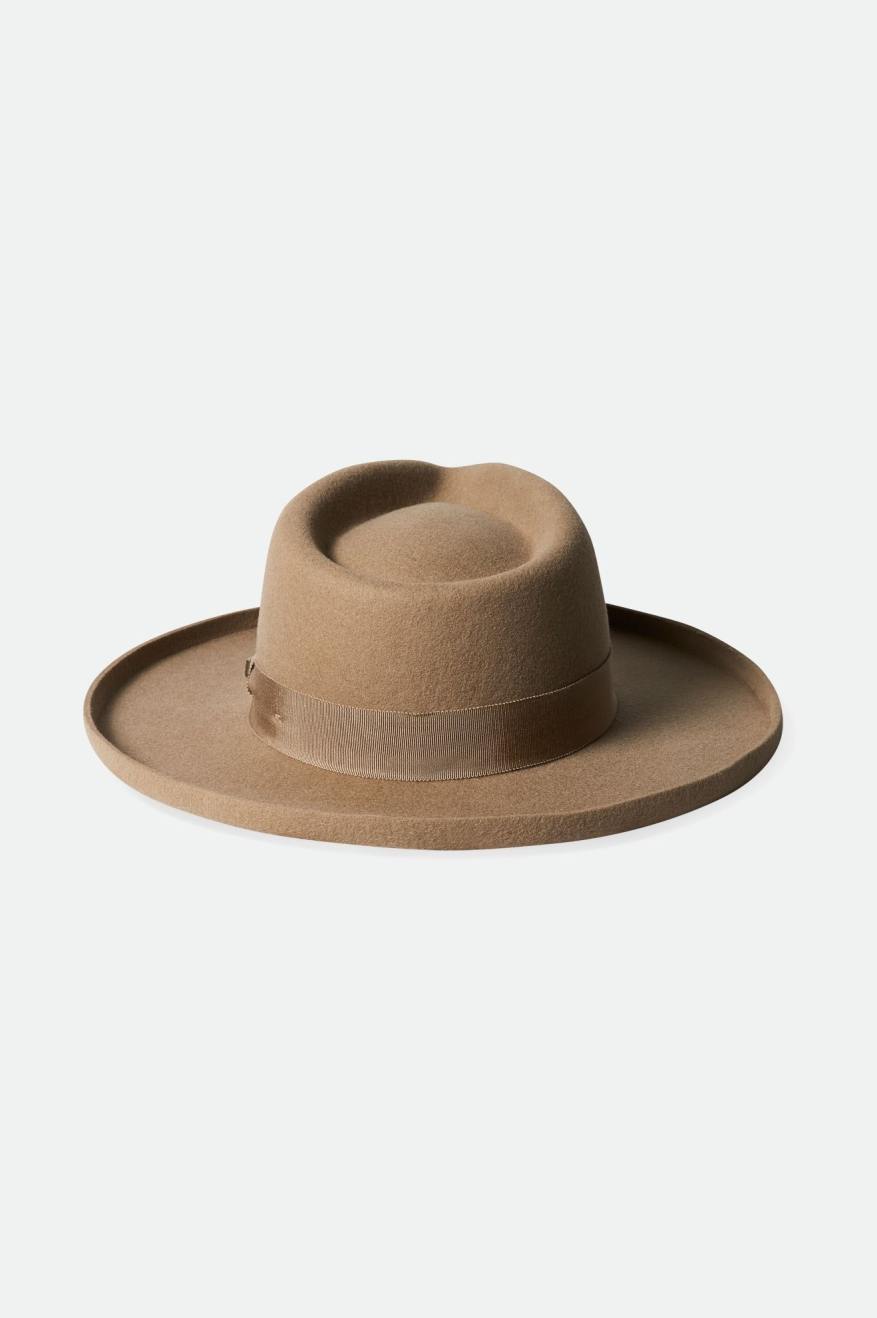 Sombreros De Fieltro Brixton Victoria Felt Fedora Mujer Marrones | 10THWBZFN