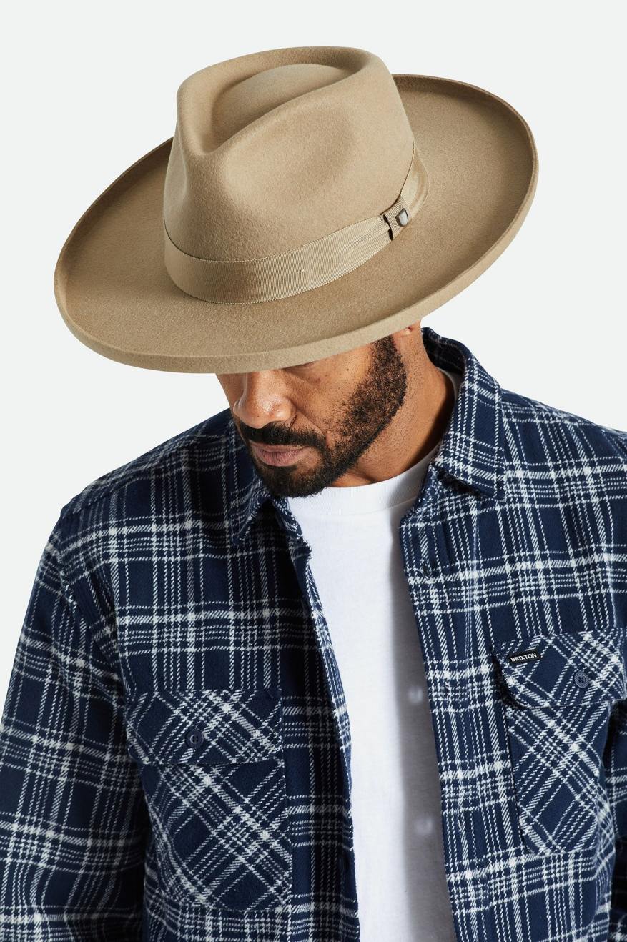 Sombreros De Fieltro Brixton Victoria Felt Hombre Marrones | 16IYQACGX