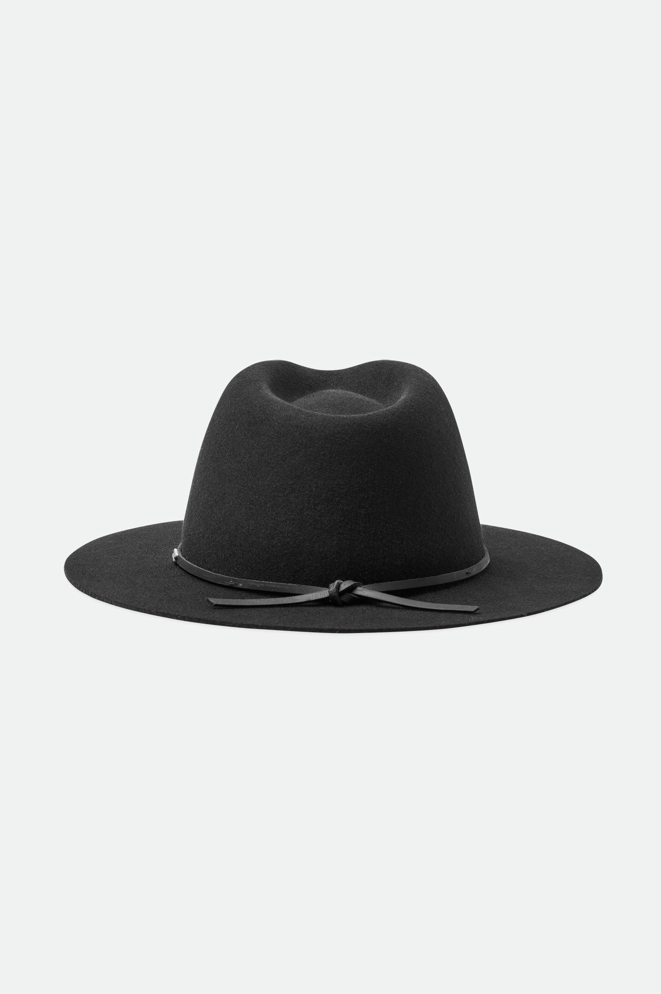 Sombreros De Fieltro Brixton Wesley Fedora Mujer Negras | 51HSVDCKB