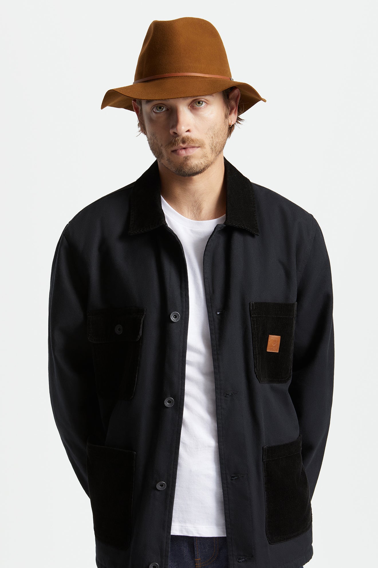 Sombreros De Fieltro Brixton Wesley Packable Hombre Cafe | 26ECIGWPV