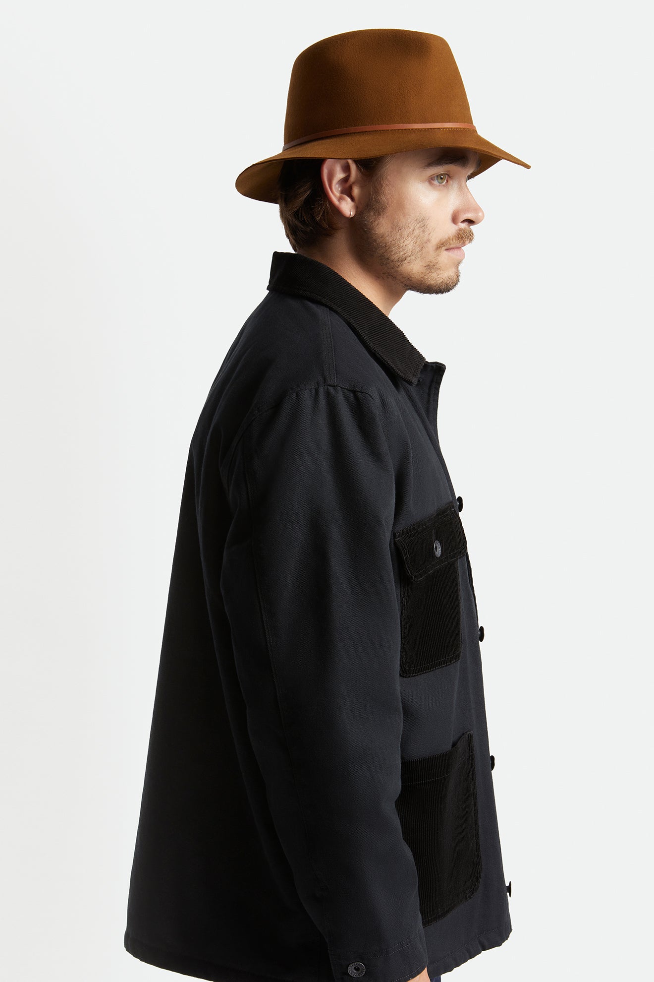 Sombreros De Fieltro Brixton Wesley Packable Hombre Cafe | 26ECIGWPV